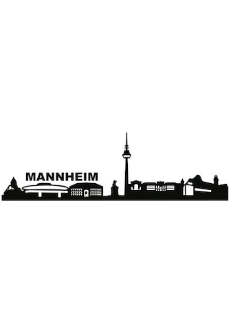 Wandtattoo »Stadt Skyline Mannheim 120cm«, (1 St.)