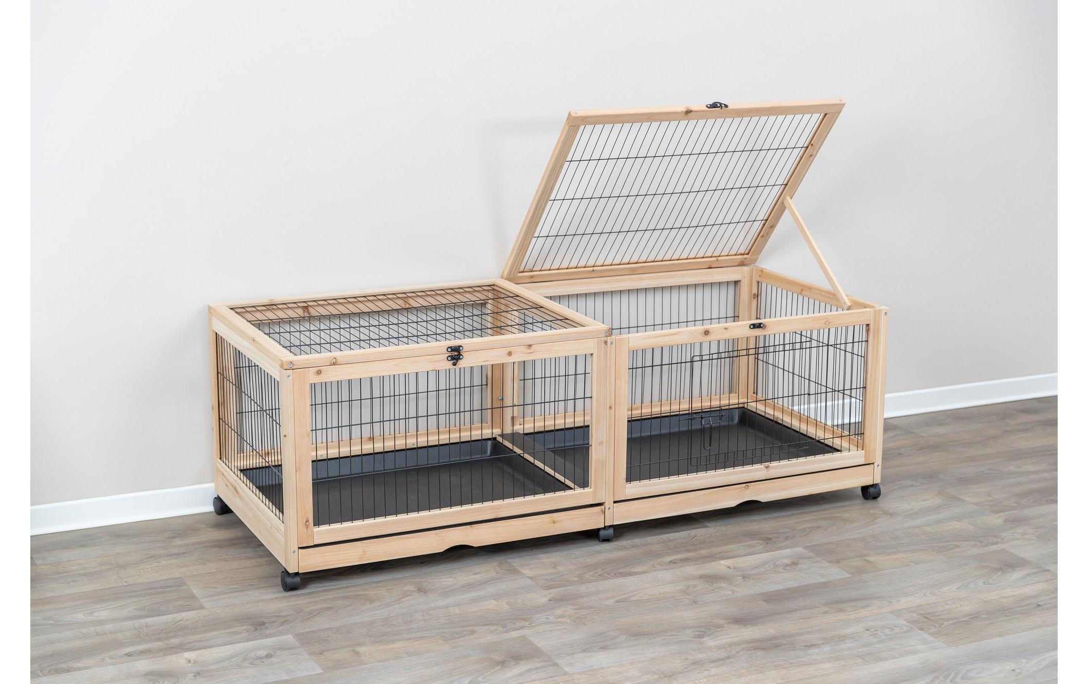 TRIXIE Freigehege »150 x 50 x 60 cm, Holz/Metall, Indoor«
