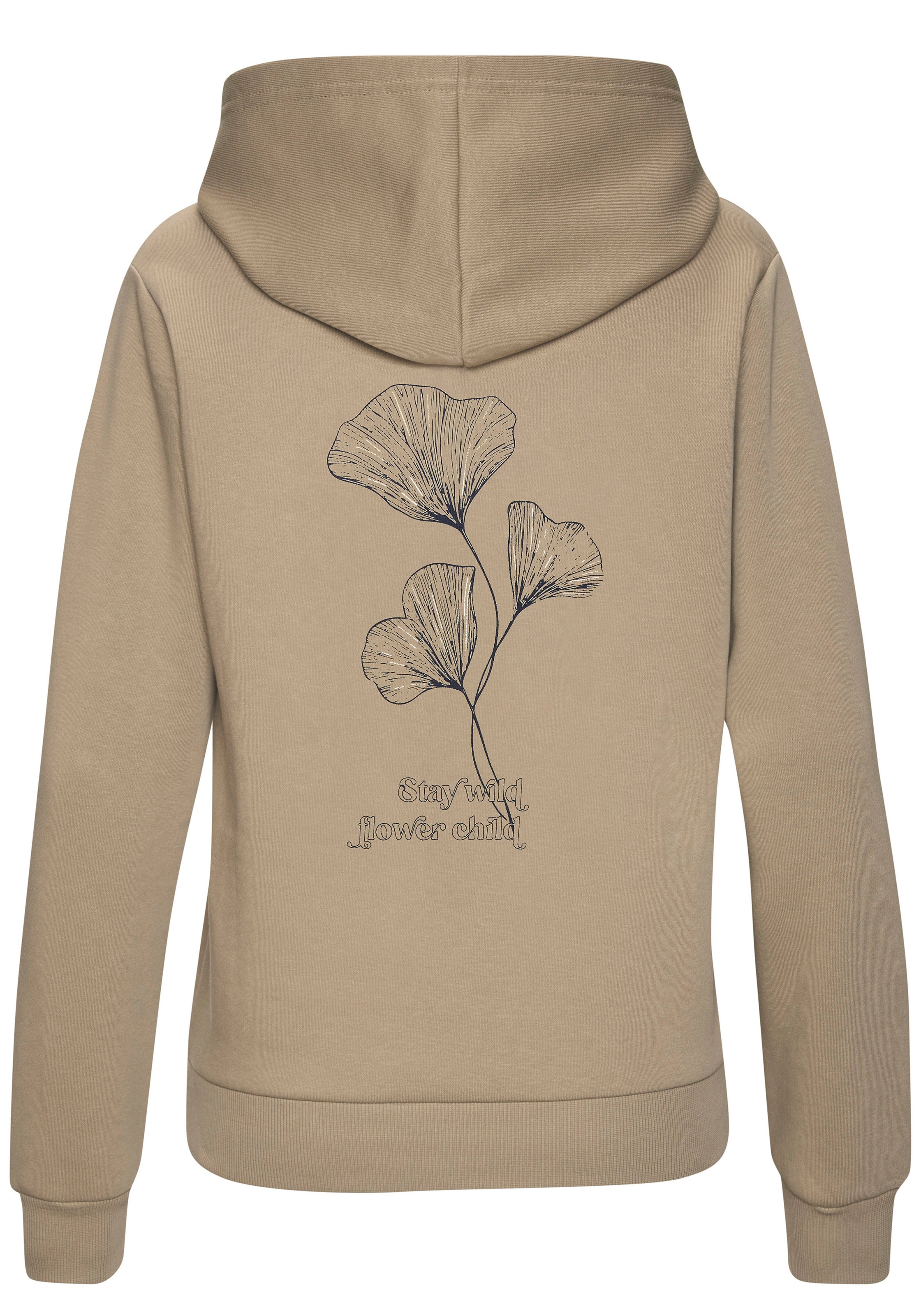 LASCANA Kapuzenpullover mit glänzendem Druck, Loungewear
