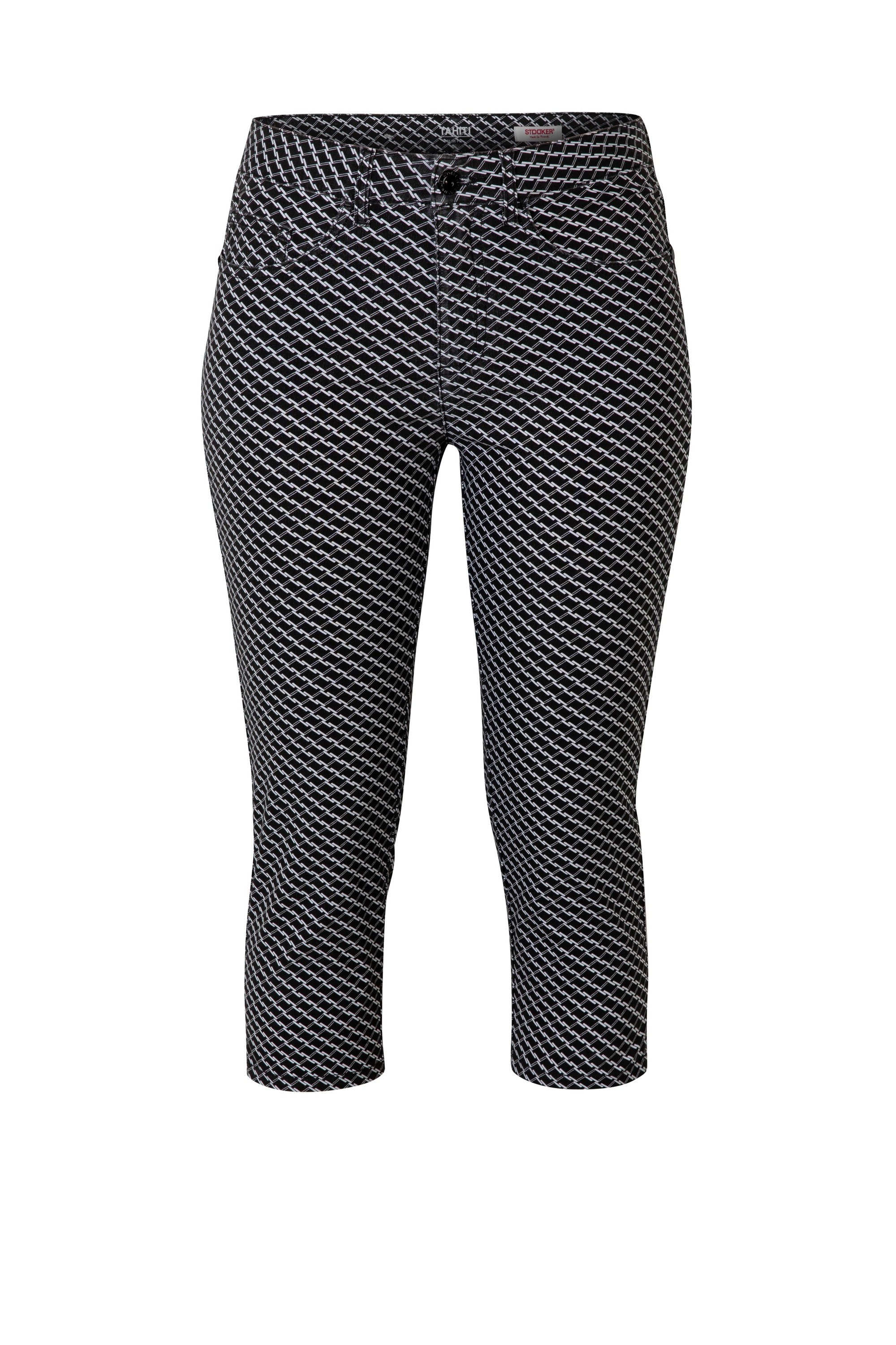 STOOKER WOMEN 7/8-Hose »Tahiti Print Capri Slim Fit«, Capri Slim Fit Casual Clean Wash für Damen
