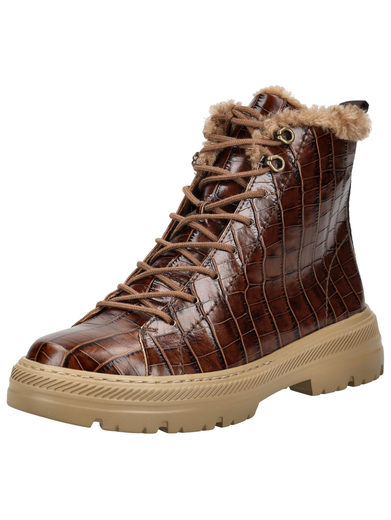 Paul Green Schnürstiefelette "Paul Green Stiefelette Glattleder" günstig online kaufen
