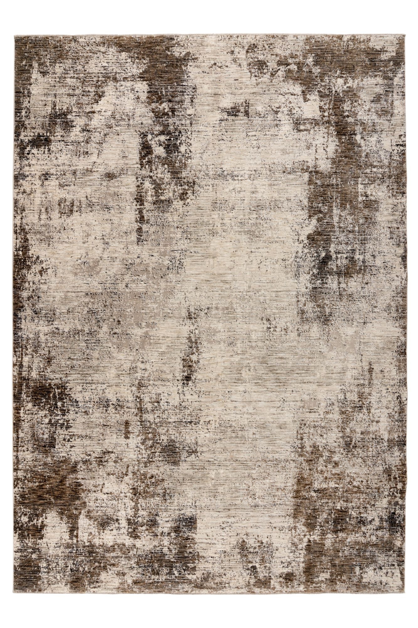 Teppich KAYOOM "Amora 262", taupe, B:120cm H:13mm L:170cm, Polyester, Teppiche, Teppich, Kurzflor, Vintage, Hoch Tief Struktur, Wohnzimmer