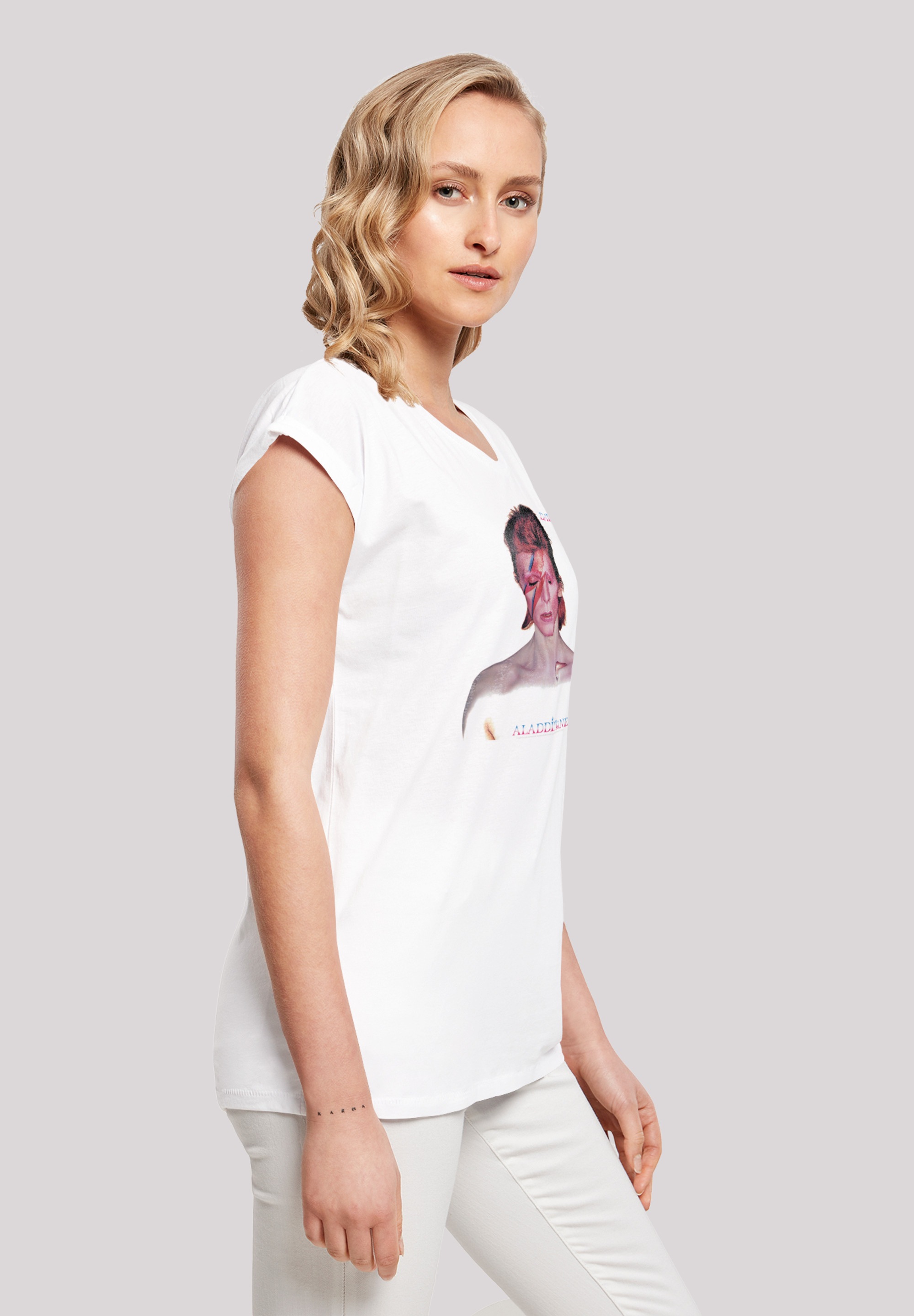 F4NT4STIC T-Shirt »David Bowie My Love For You«, Print