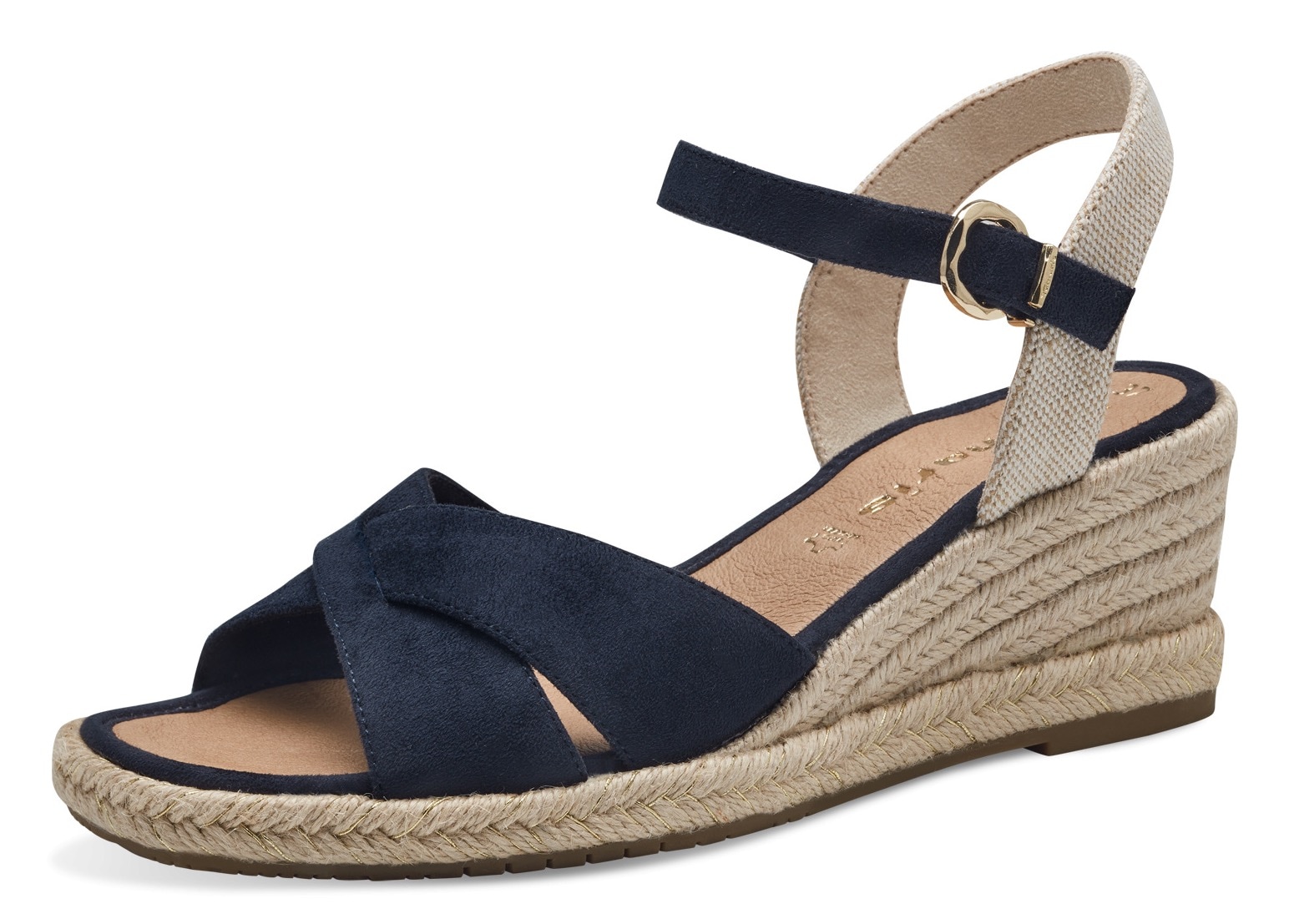 Tamaris Keilsandalette, Riemchensandale, Sommerschuh mit modischer Kreuzban günstig online kaufen
