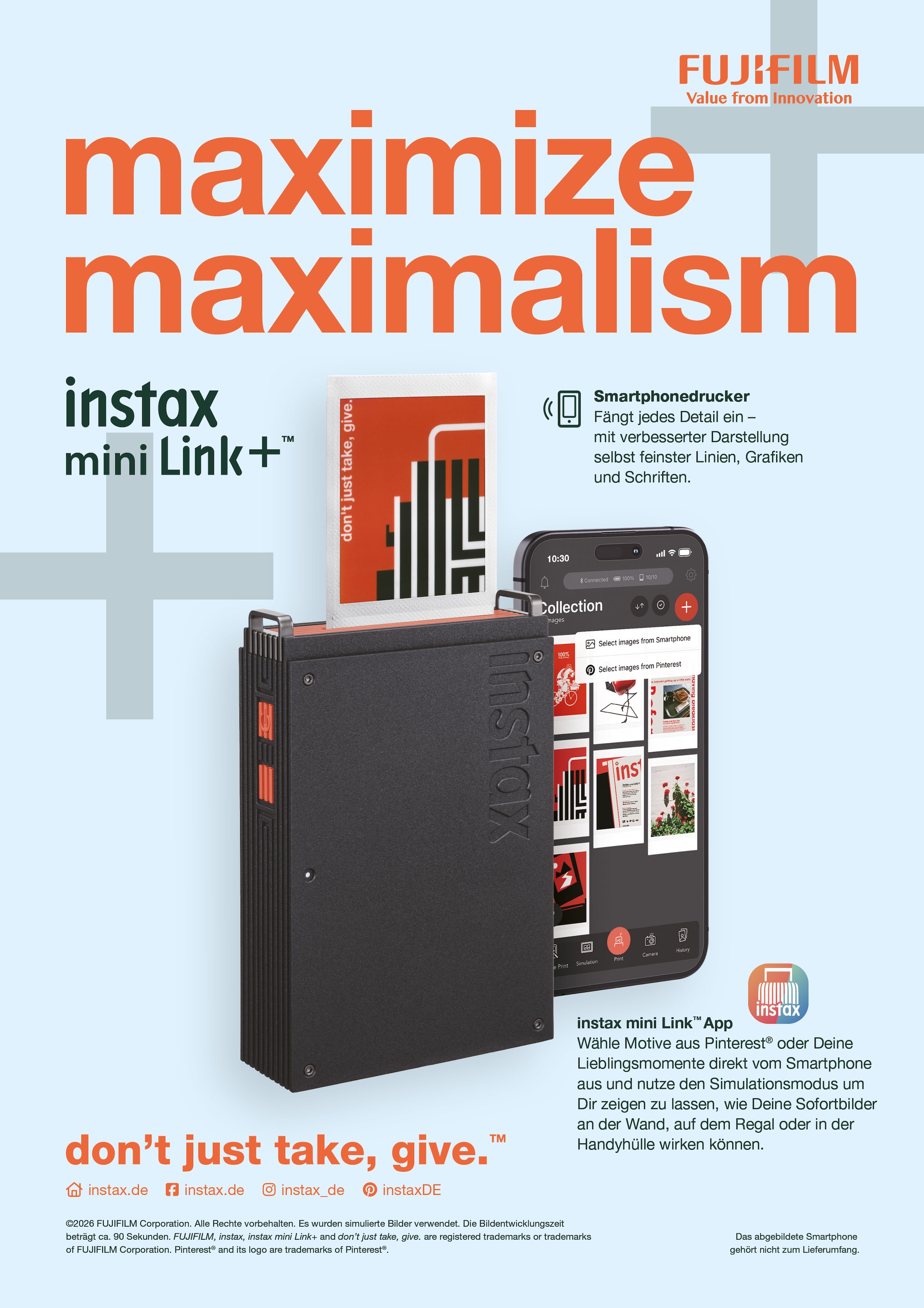 FUJIFILM Fotodrucker »instax mini LINK PLUS™«