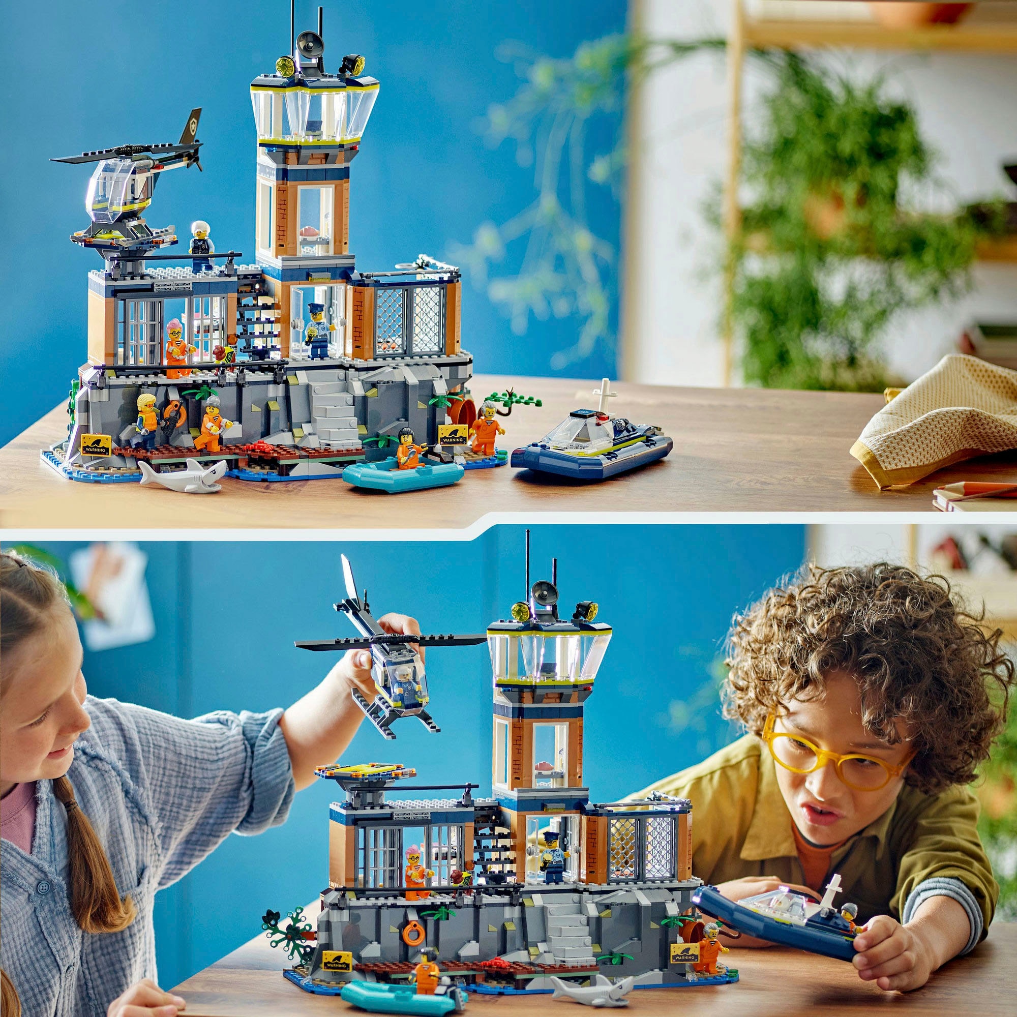 LEGO® Konstruktionsspielsteine »Polizeistation auf der Gefängnisinsel (60419), LEGO City«, (980 St.), Made in Europe