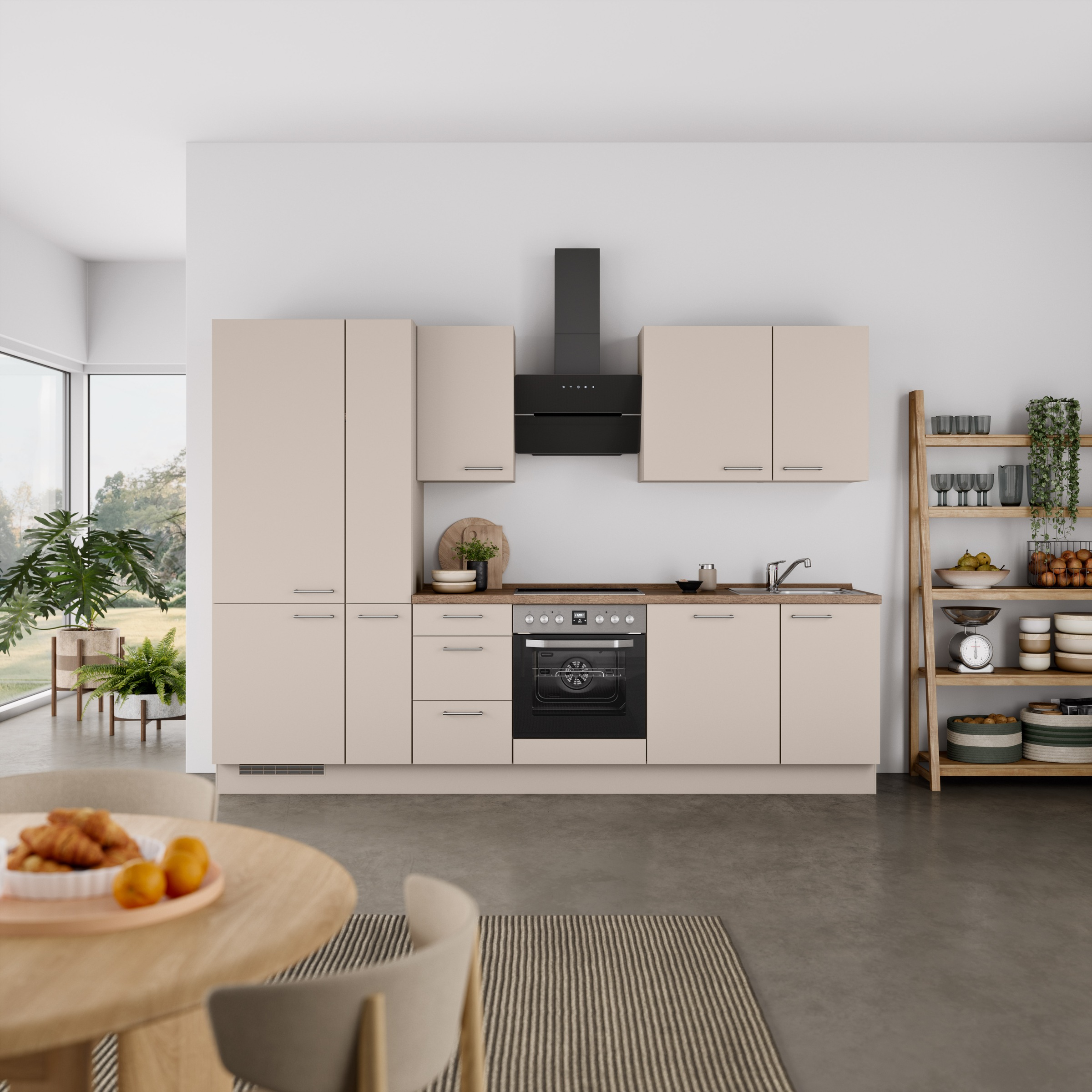 nobilia Küchenzeile ""Laser II", Ausrichtung wählbar, Breite 300 cm" vormon günstig online kaufen