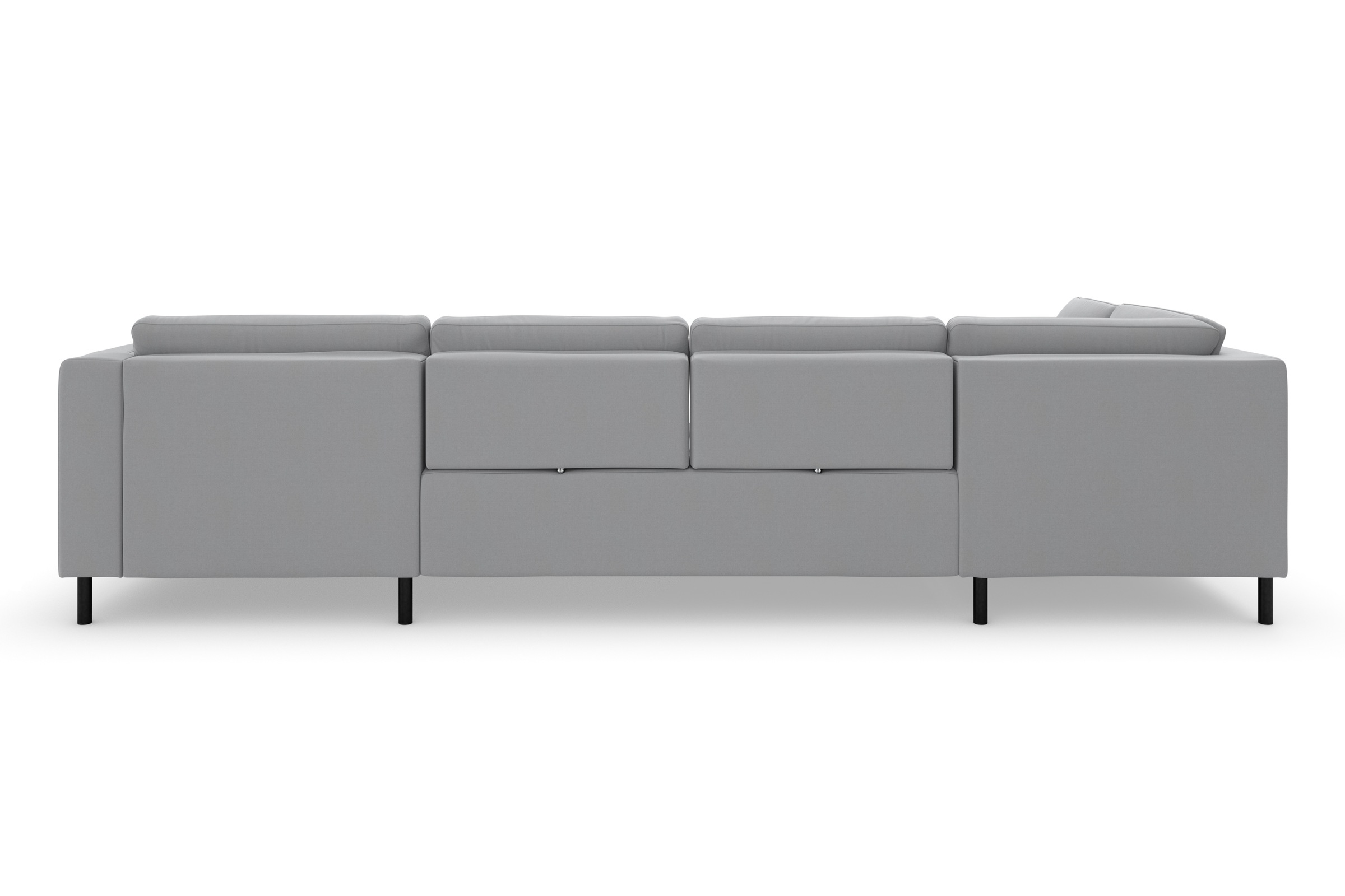 sit&more Wohnlandschaft »Olsen U-Form«, inklusive Sitztiefenverstellung, wahlweise mit Bettfunktion, 15cm hoch
