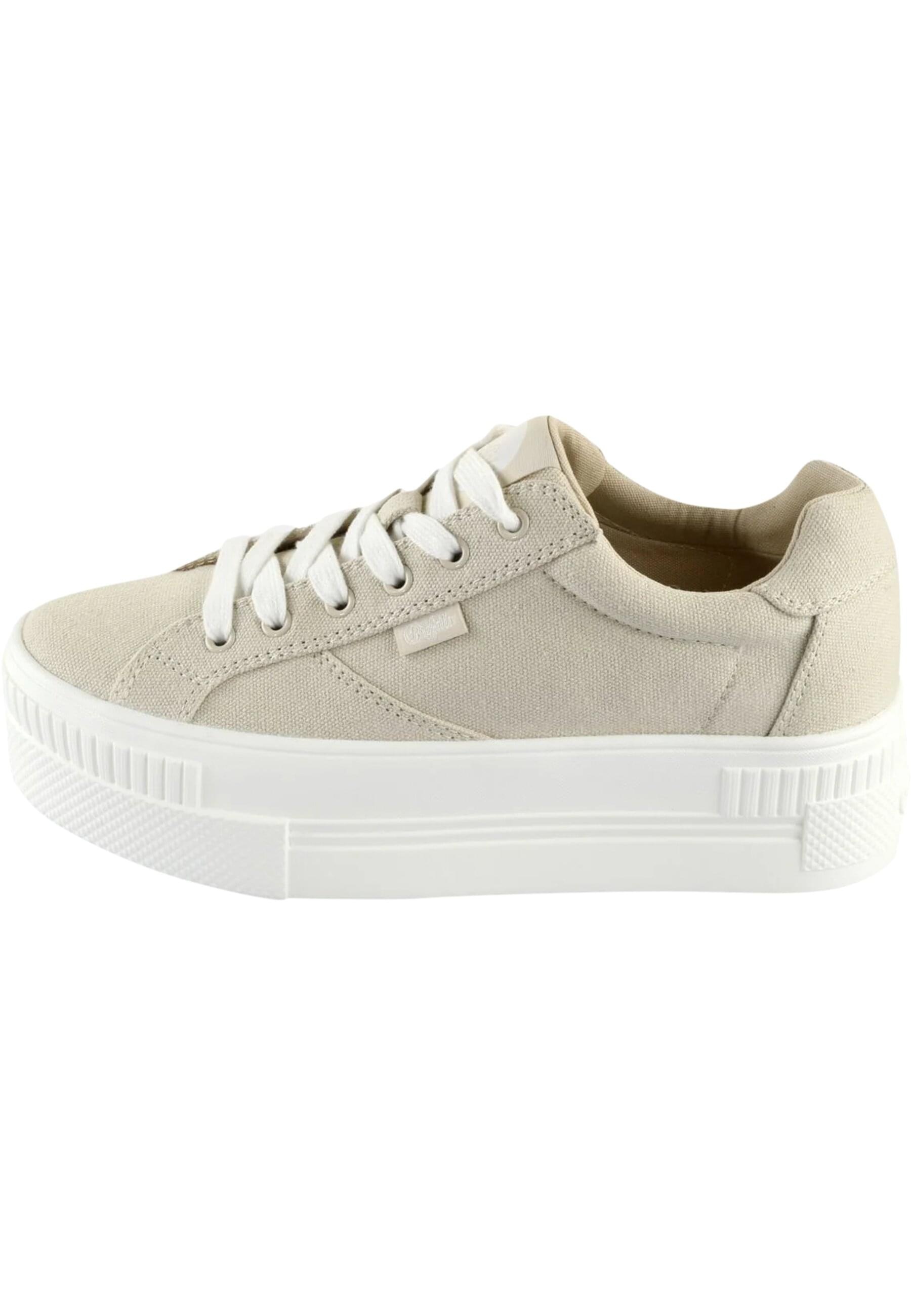Trainingsschuh BUFFALO "Buffalo Damen Buffalo Paired Organic Cotton", Damen, Gr. 40, beige, Kunstfaser, unifarben, Schuhe 3