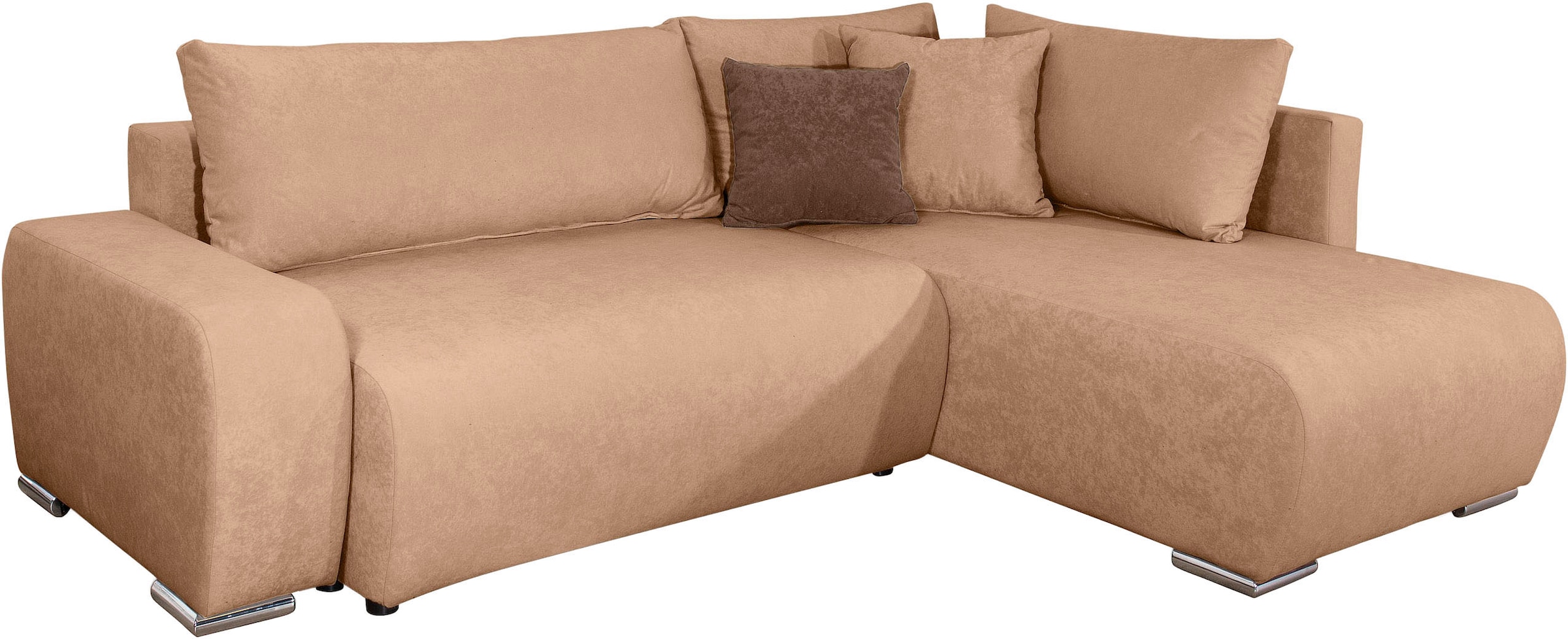 COLLECTION AB Ecksofa »Poppy, L-Form, Breite 227 cm mit Schlaffunktion« inkl. Schlaffunktion und Bettkasten