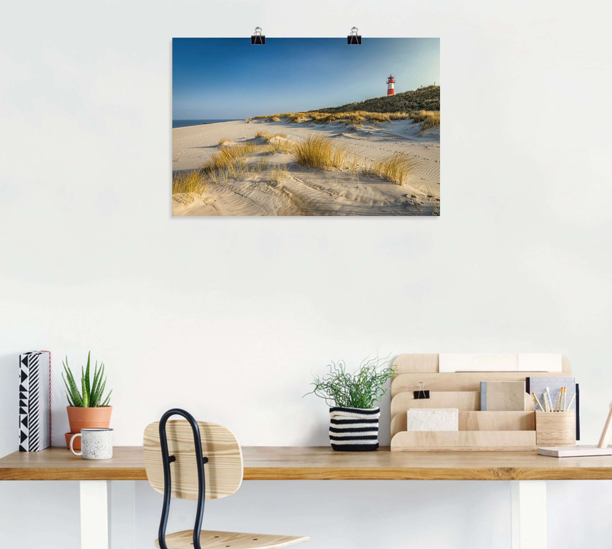 Artland Wandbild »Leuchtturm List-Ost Ellenbogen-Halbinsel«, Strandbilder, (1 St.), als Alubild, Outdoorbild, Leinwandbild, Poster in verschied. Größen