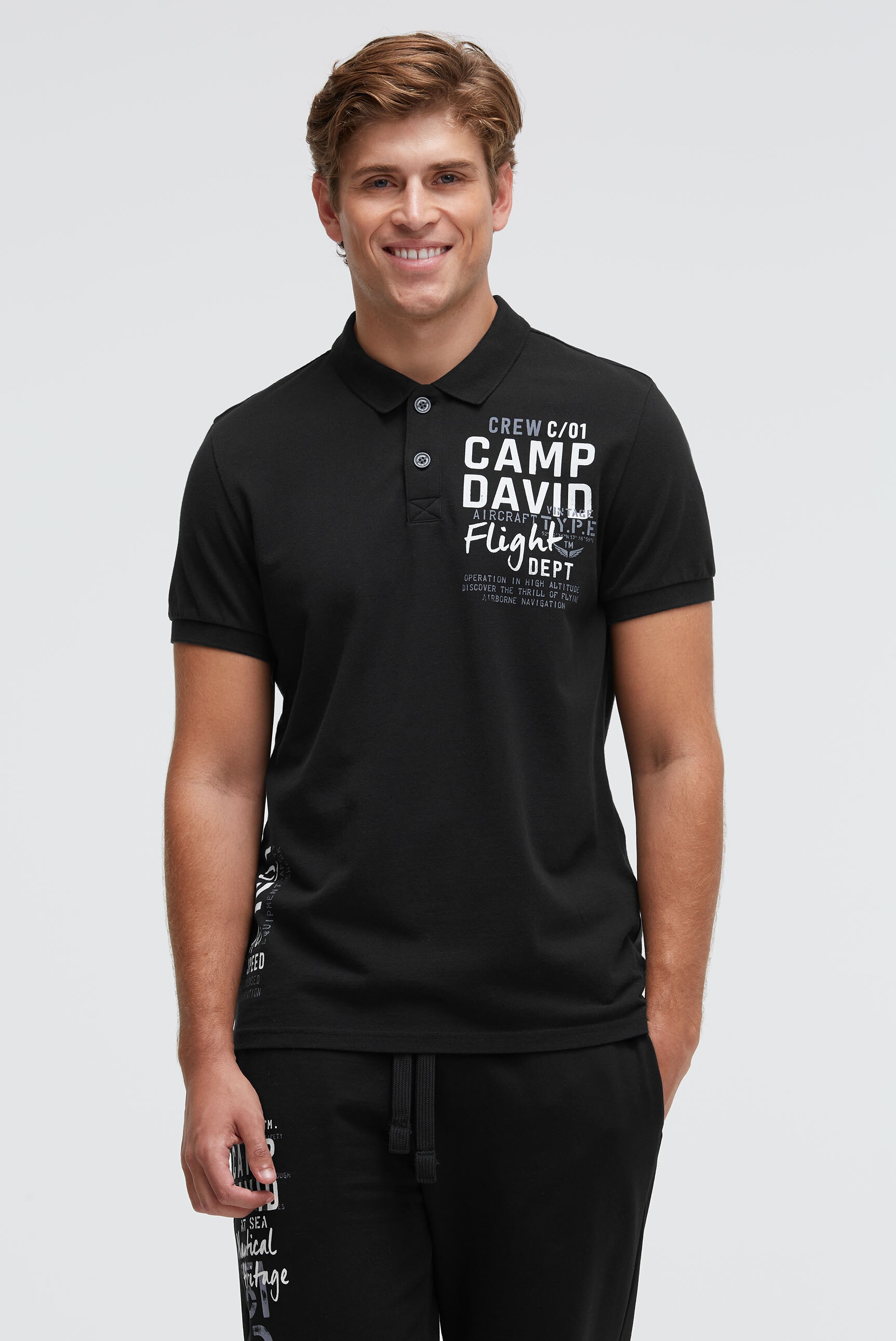 CAMP DAVID Poloshirt aus Baumwolle günstig online kaufen