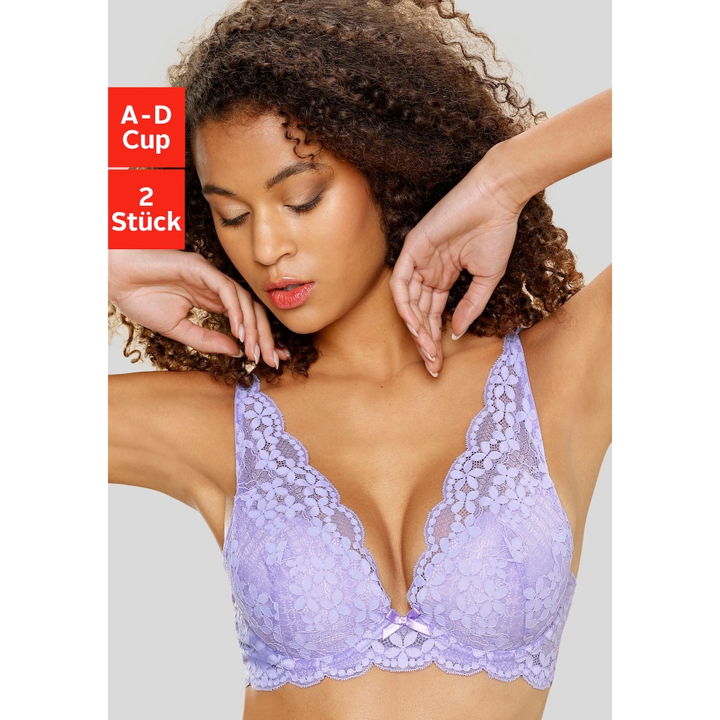 petite fleur Push-up-BH, (Packung, 2 Stück)