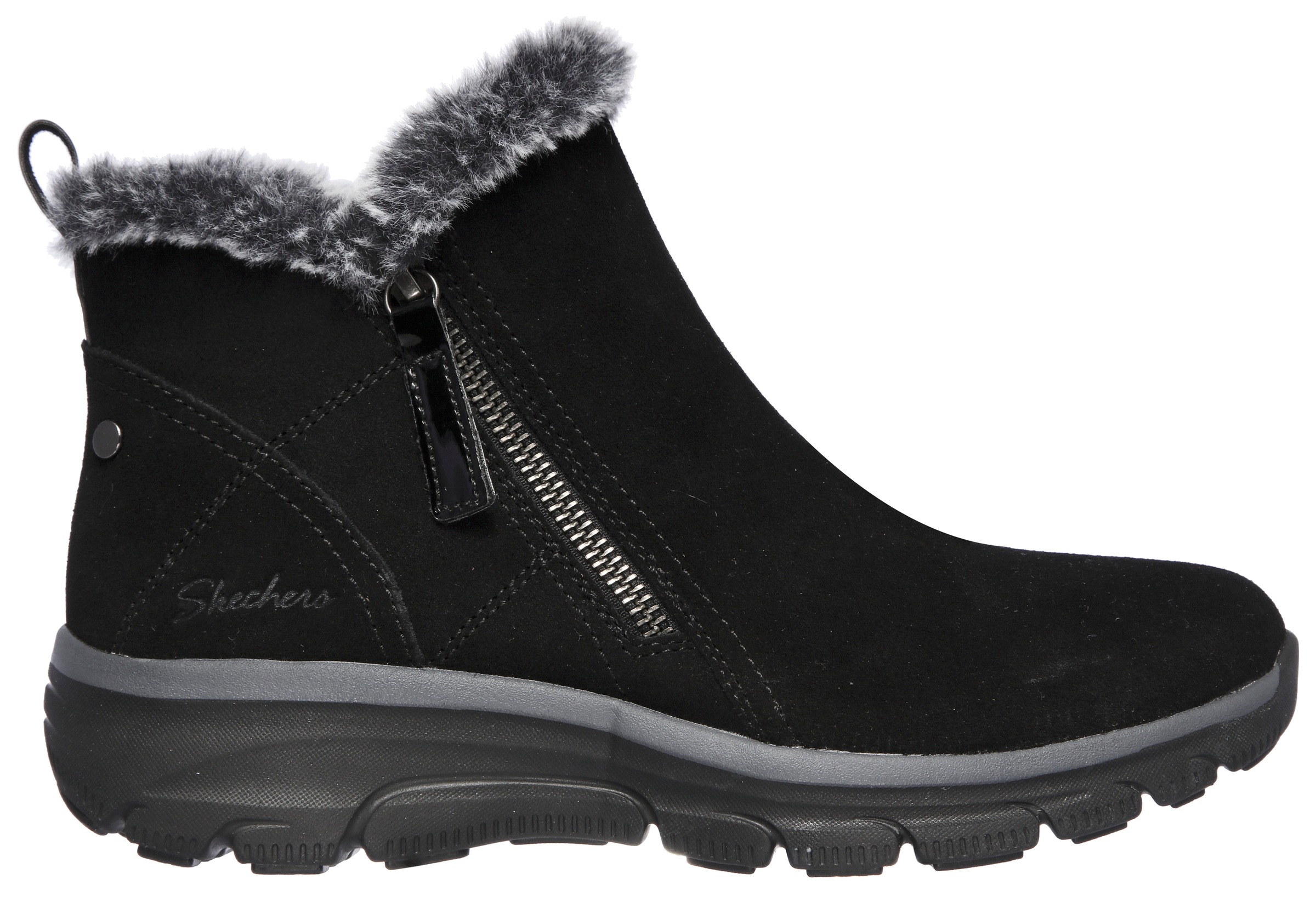 Thumbnail - Skechers Winterboots "EASY GOING - HIGH ZIP" Winterschuh mit Fellimitatkragen