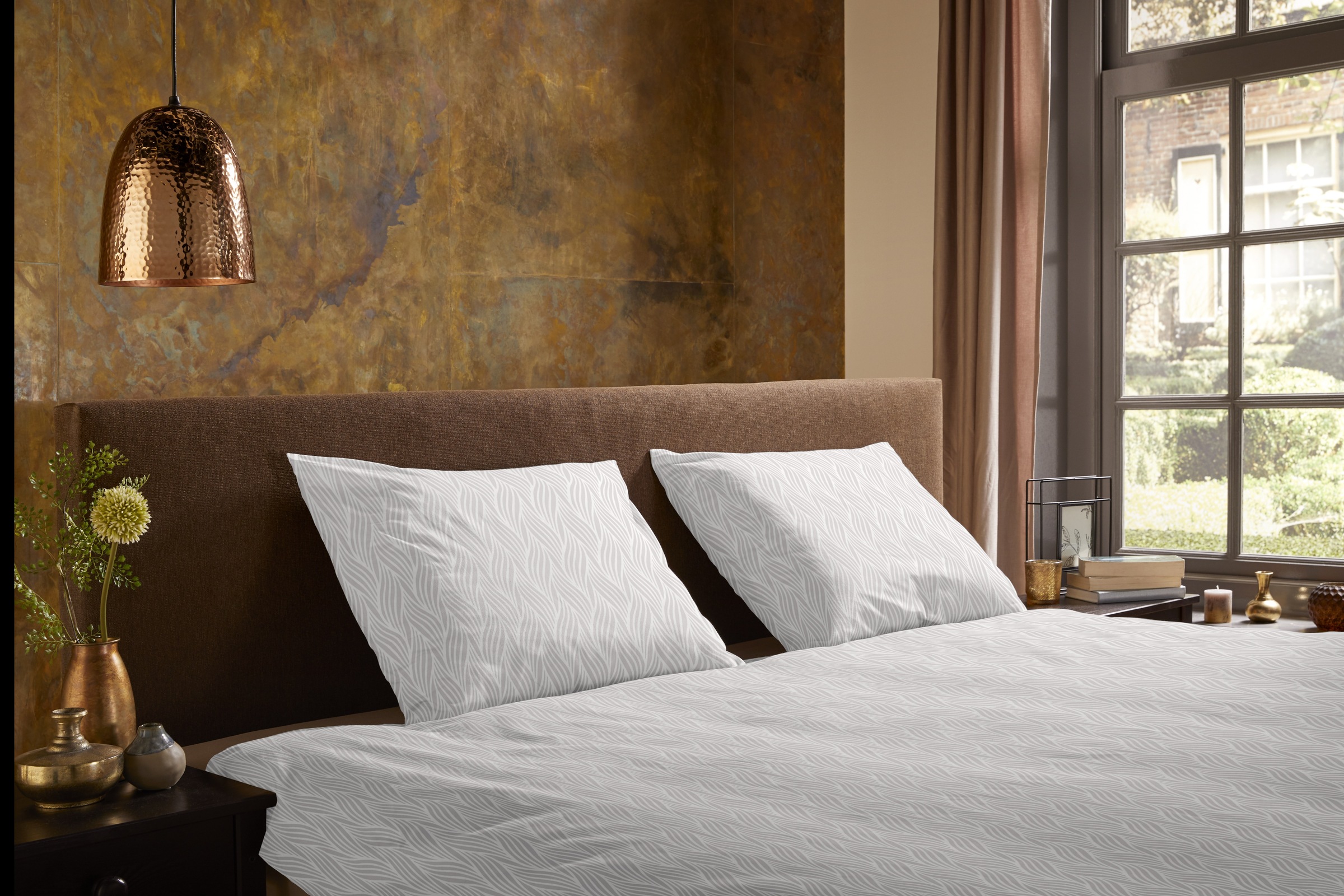 PURE luxury collection Wendebettwäsche »Noordwijk« 2 Mikrofaser, Pflegeleicht, Reißverschluss, Wende, 3D, uni muster, weich