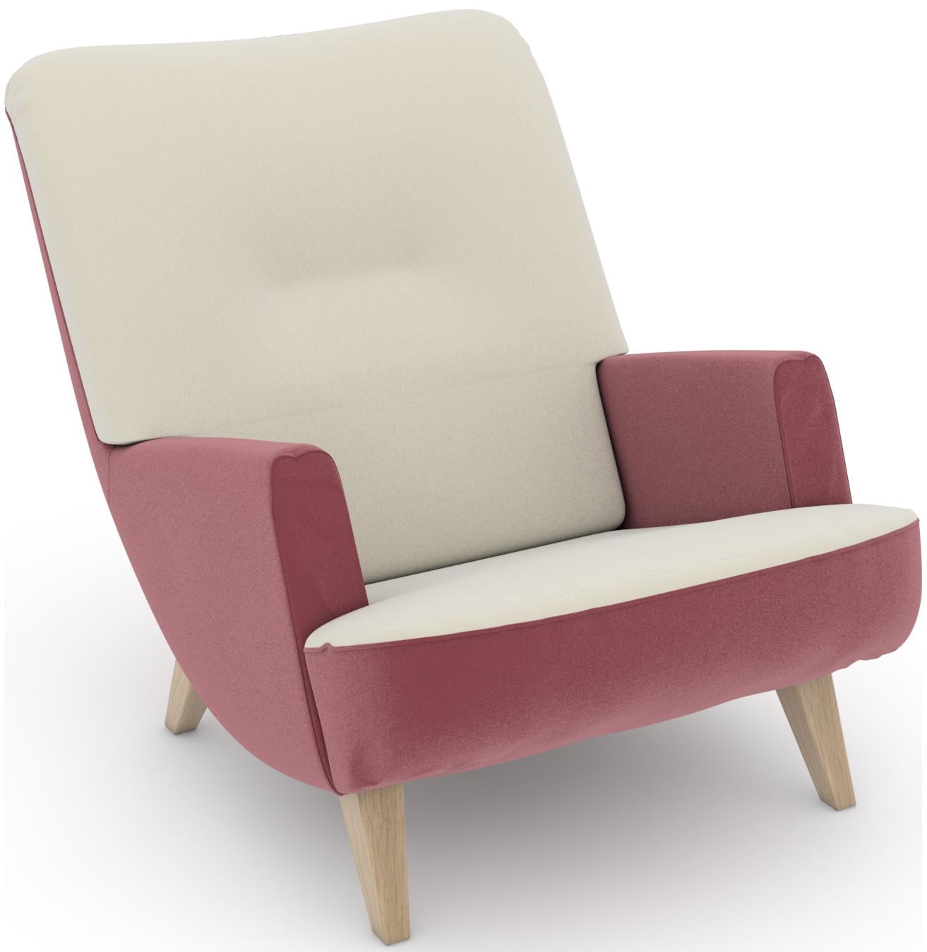 Max Winzer Loungesessel "build-a-chair Borano", im Retrolook, zum Selbstgestalten