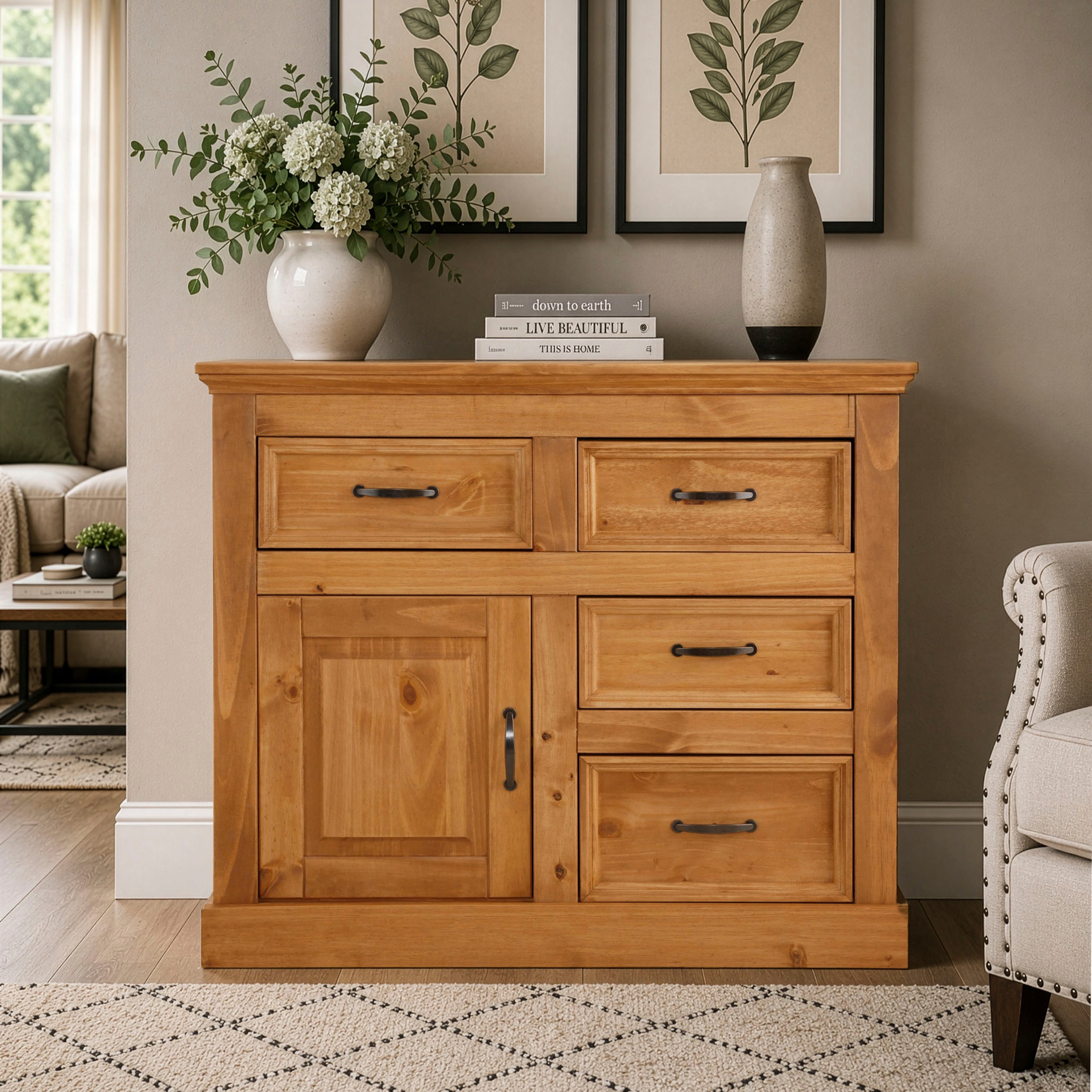 OTTO home Sideboard »Selma« Kommode, Breite/Höhe 100/87 cm