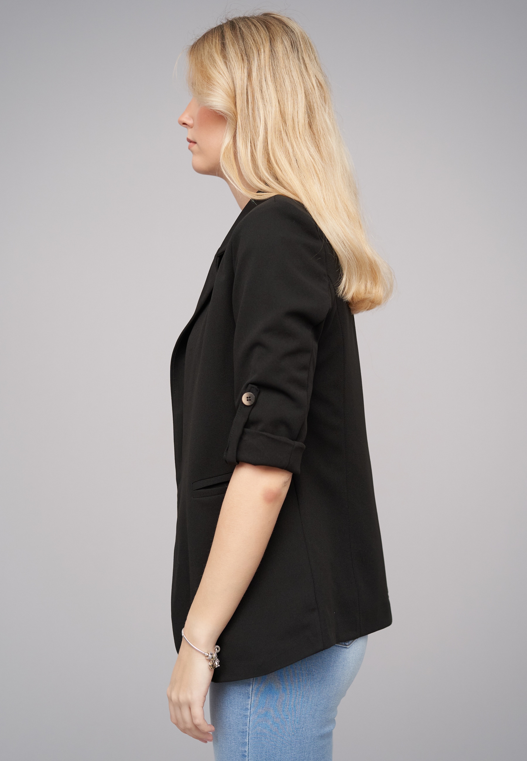 CLOUD 5IVE Allwetterjacke »CLOUD 5IVE Turn-Up 3/4 Sleeve Blazer« 1 Stk. tlg. ohne Kapuze