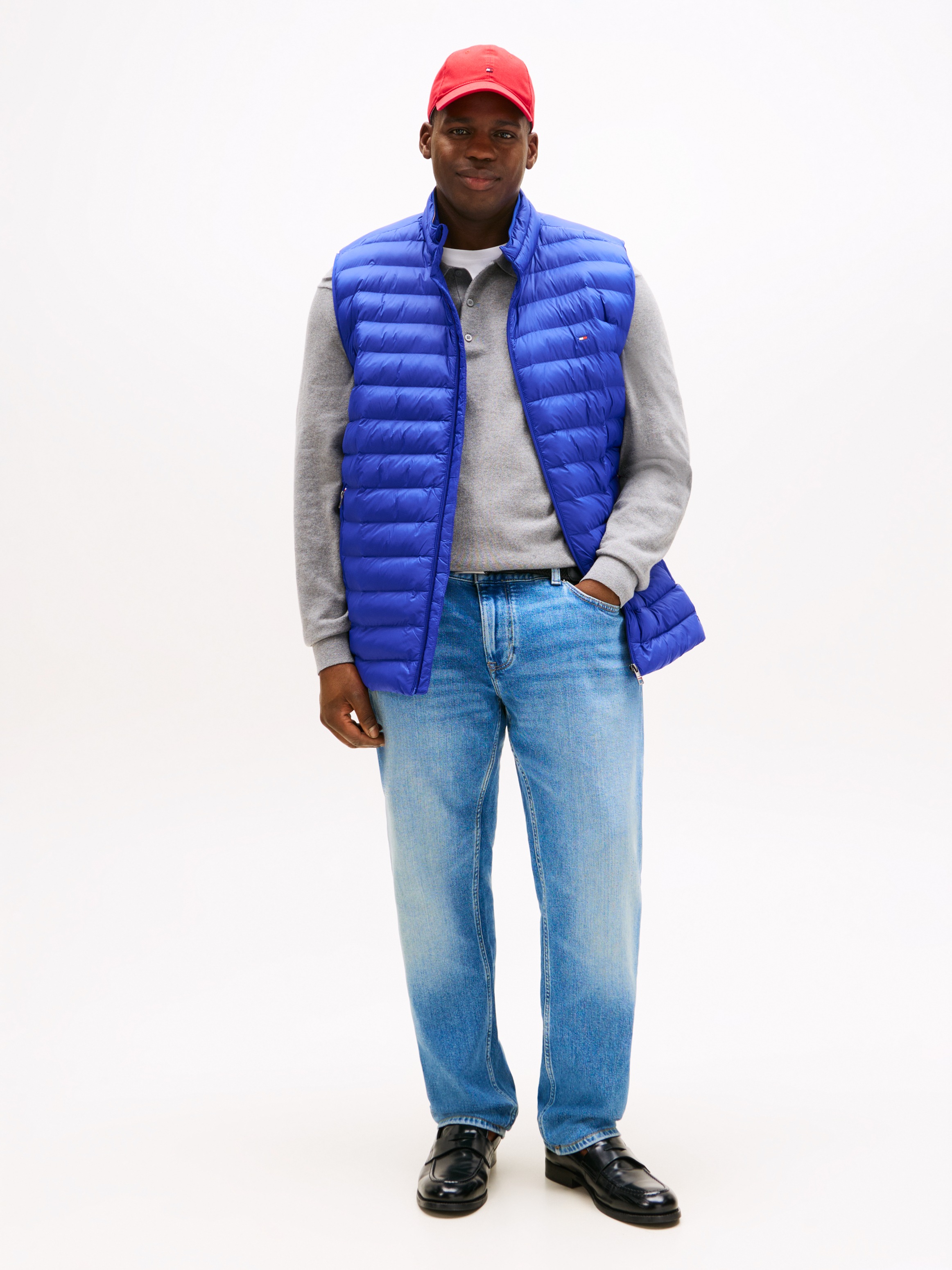 Thumbnail - Tommy Hilfiger Big & Tall Steppweste "BT-PACKABLE RECYCLED VEST-B" in Großen Größen, Logostickerei