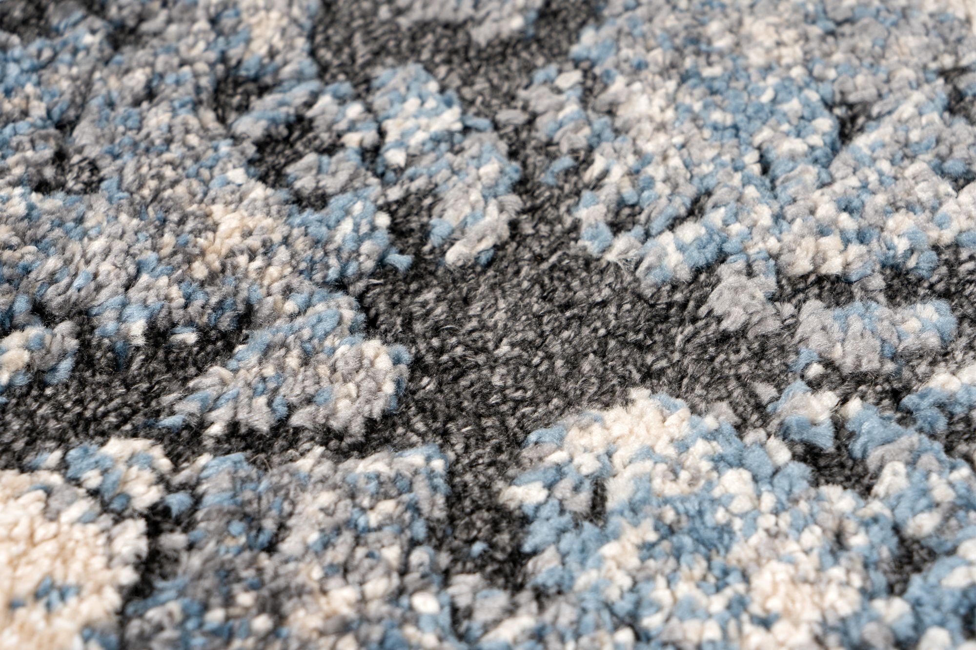 Thumbnail - Kayoom Teppich "Firenze 485" rechteckig 22 mm Höhe Kurzflor, Hoch Tief Struktur, Wohnzimmer