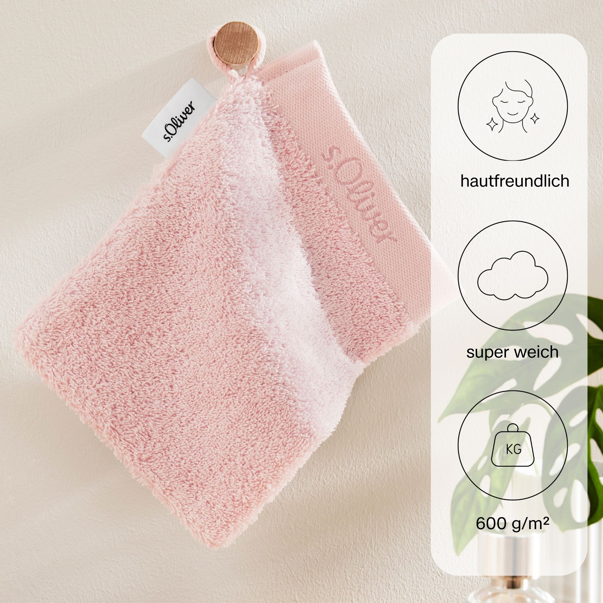 s.Oliver Waschhandschuh "s.Oliver, Premium Qualität, 600 gr/m², auch als Se günstig online kaufen