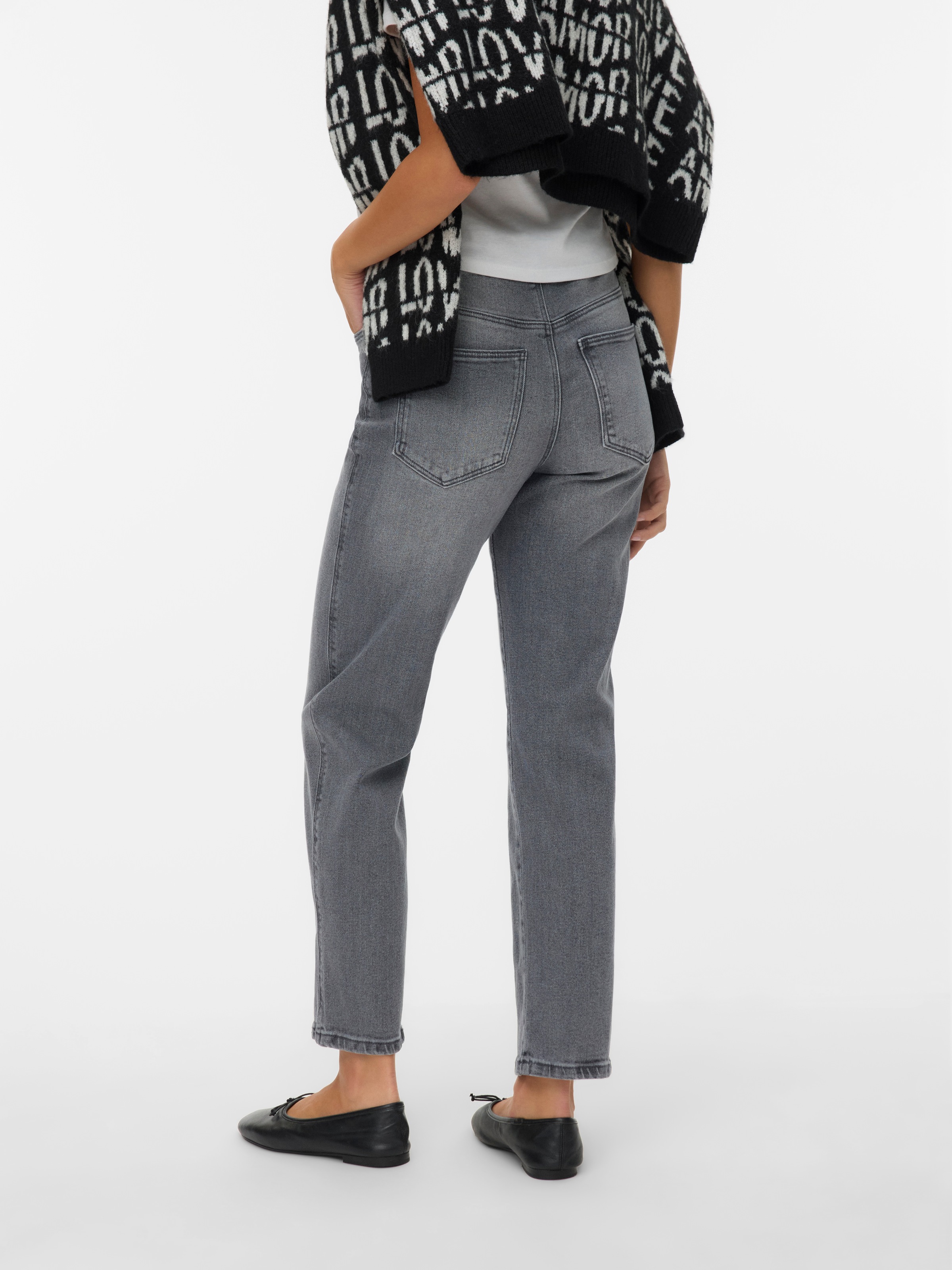 Vero Moda Straight-Jeans "VMAMARA MR SLIM STRAIGHT ANK VI2112 NOOS" günstig online kaufen