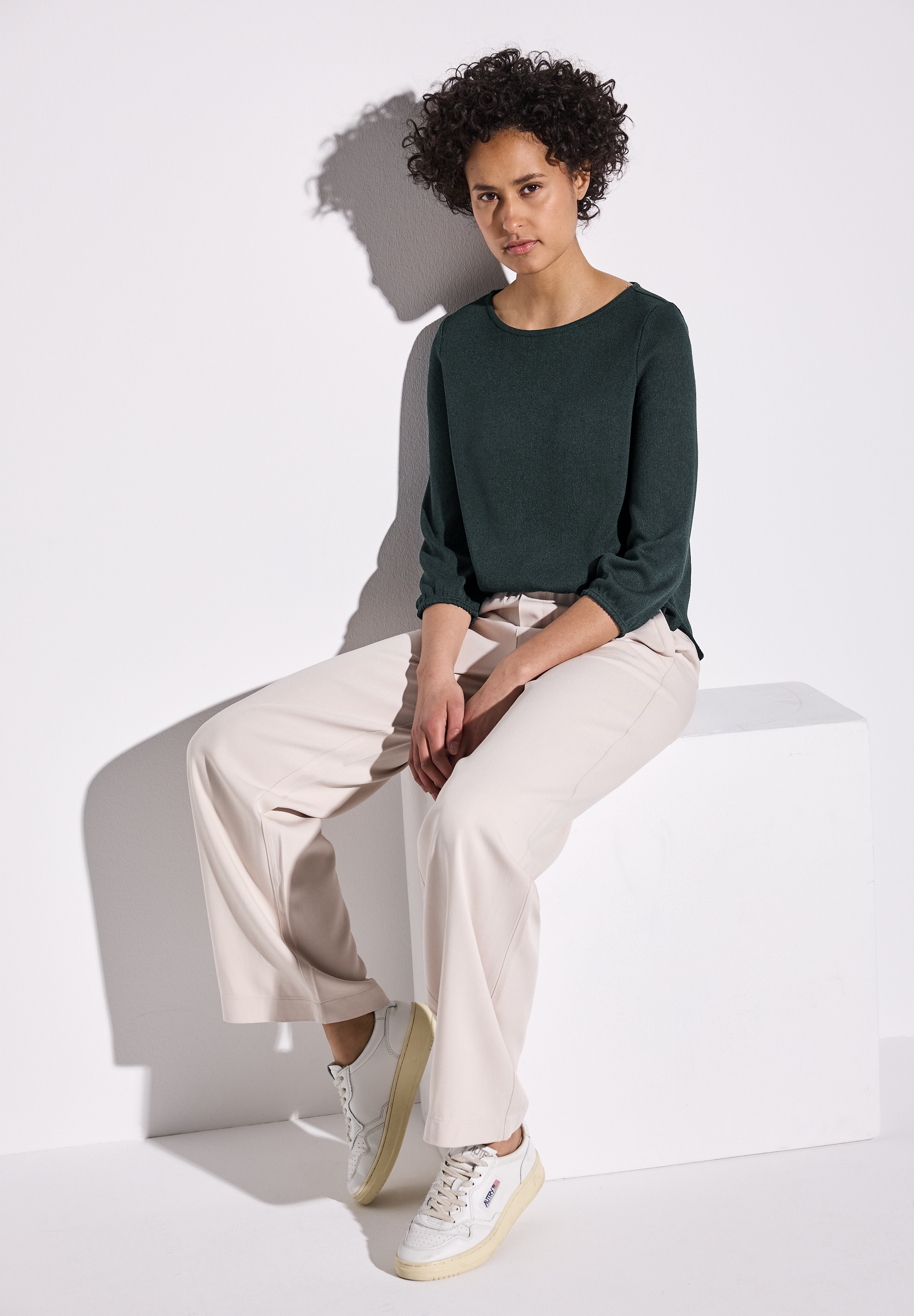 STREET ONE 3/4-Arm-Shirt, mit kleinem Cut-Out am Rücken