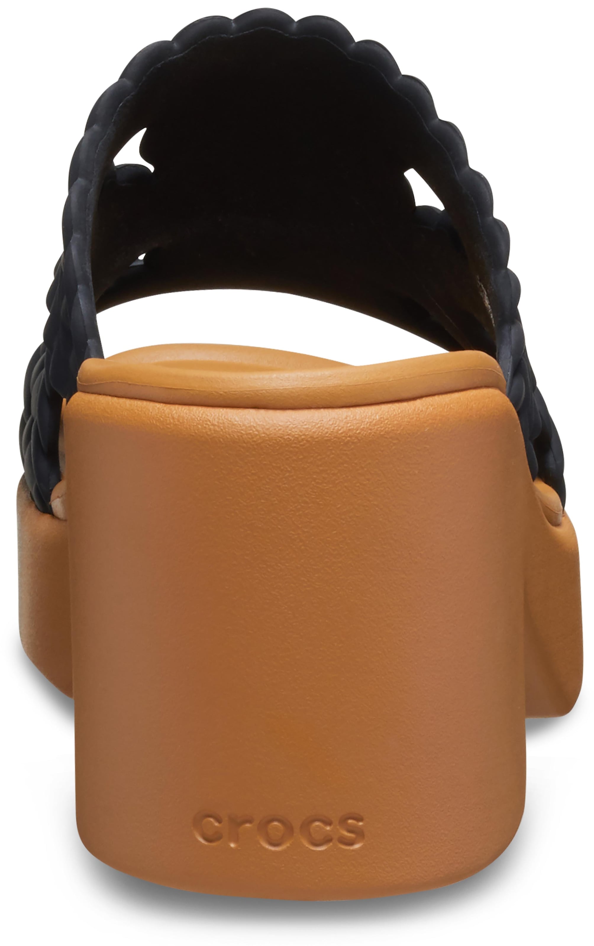 Crocs Pantolette »Brooklyn Woven Slide Heel«, Sandale, Sommerschuh mit modischem Blockabsatz