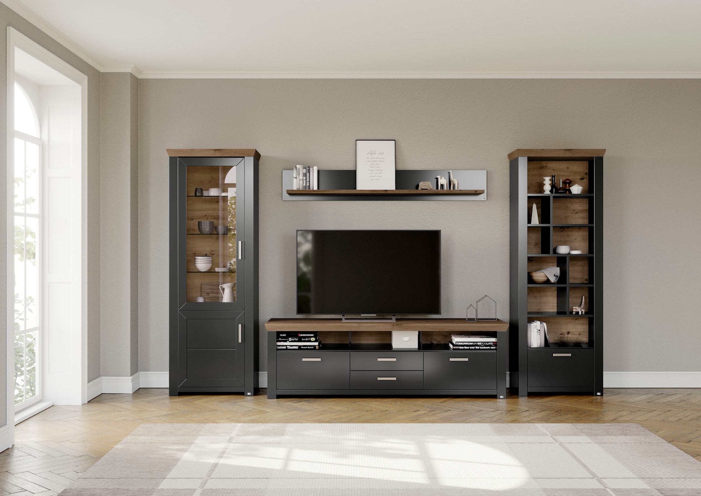 set one by Musterring Wohnwand "York" 4 Stk. tlg. günstig online kaufen