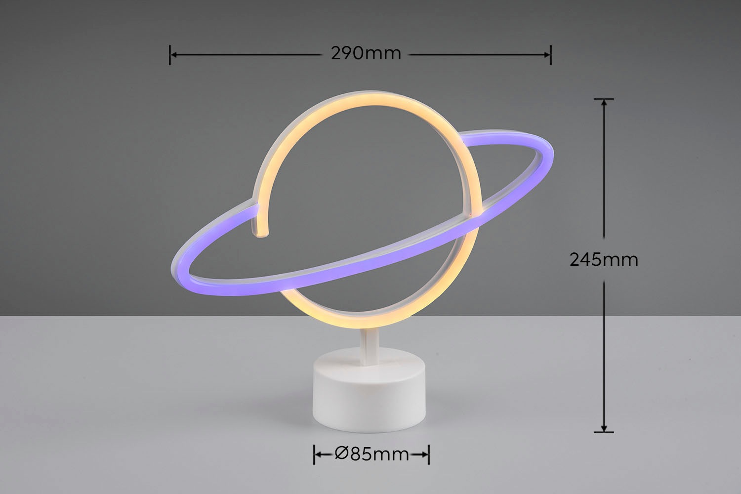 TRIO Leuchten LED Tischleuchte »Planet«, 1 flammig-flammig, Deko Tischlampe  im Weltall Design, mit USB Anschluss, Größe 29 x 24 cm | BAUR