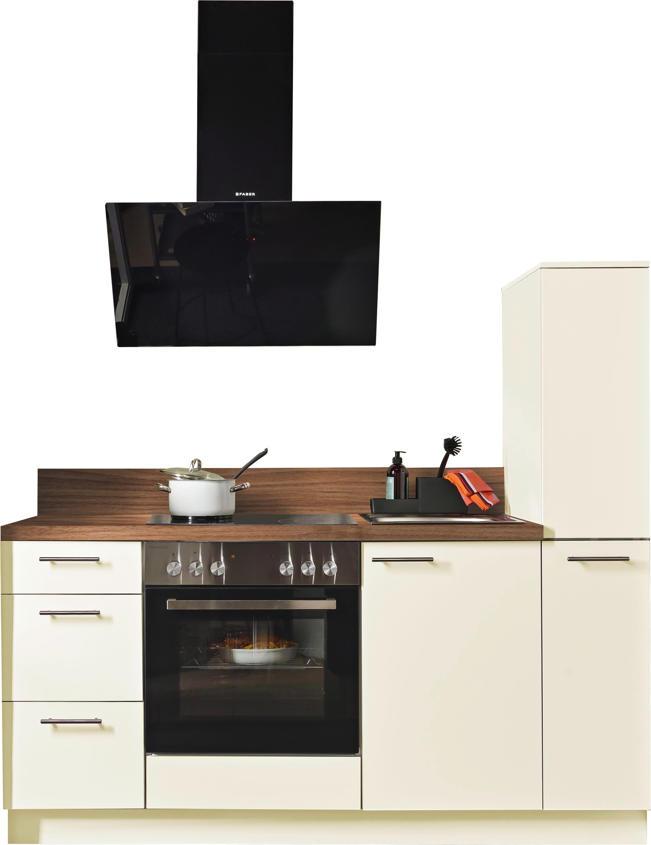 KOCHSTATION Küche "Scafa" vormontiert, wahlweise mit E-Geräten, Stellbreite günstig online kaufen