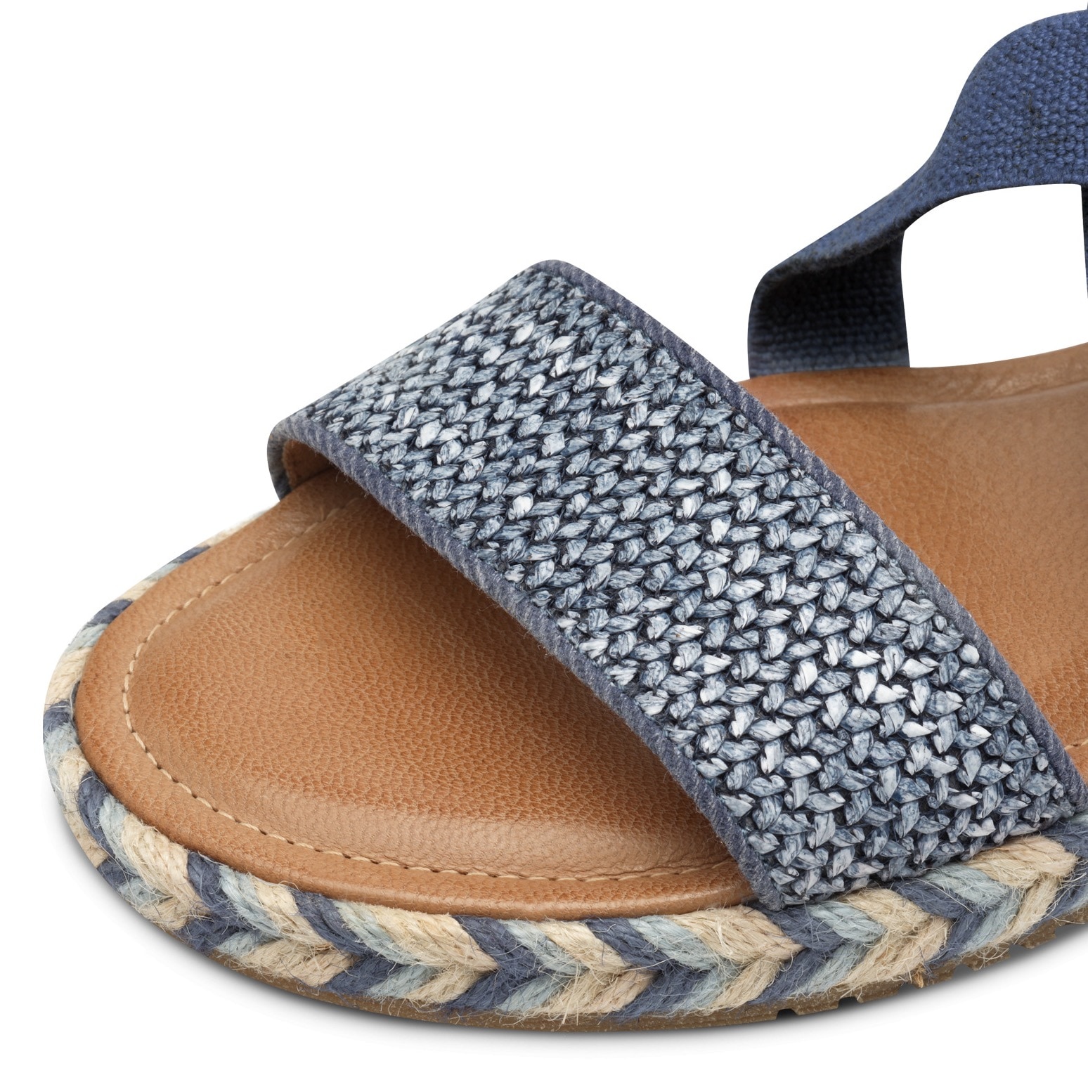Tamaris Riemchensandale, Plateau, Sandalette, Sommerschuh mit Kontrast-Details