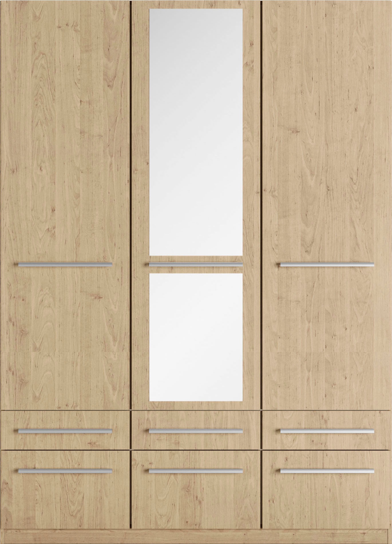 priess Kleiderschrank »Schrank Garderobe Wäscheschrank Barcelona in 5 Breiten«, viel Stauraum, geräumige Schubkästen, mit Spiegel, MADE IN GERMANY