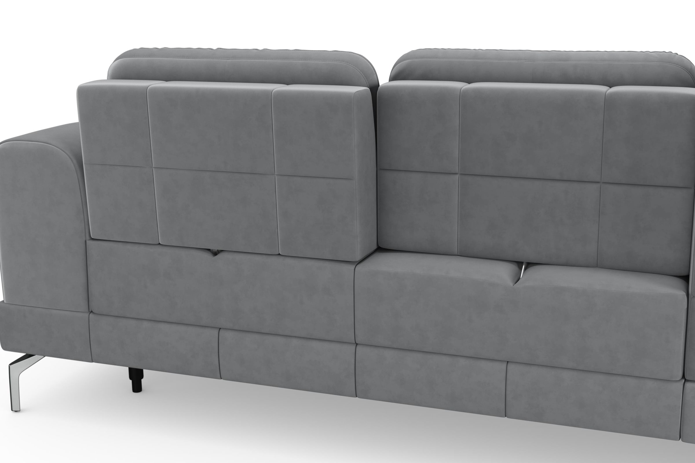 sit&more Ecksofa »Bendigo L-Form«, inklusive Sitztiefenverstellung, Bodenfreiheit 15 cm, 2 Fußfarben