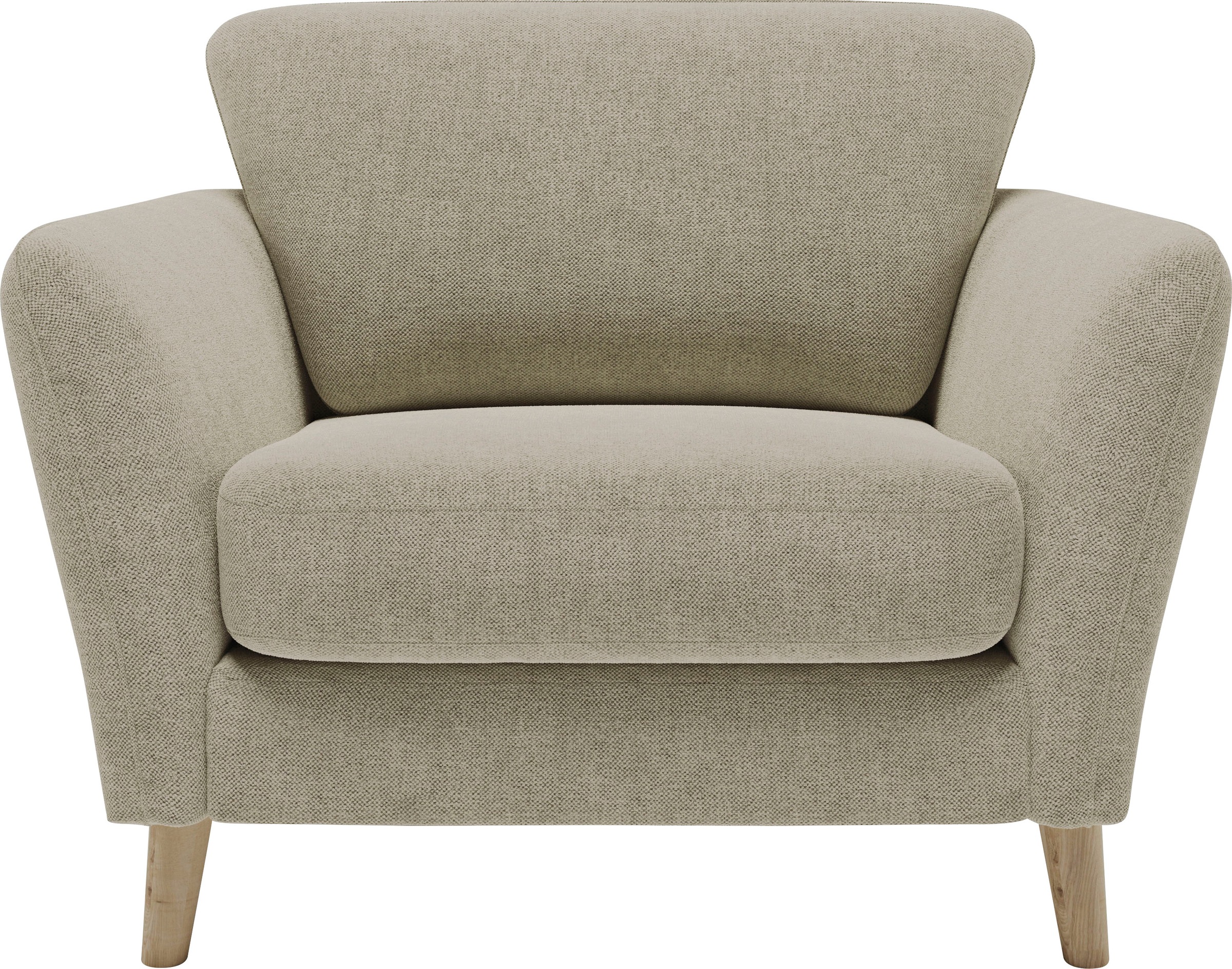Home affaire Sessel "MARSEILLE", Massivholzbeine Eiche, Landhausstil, Welle günstig online kaufen