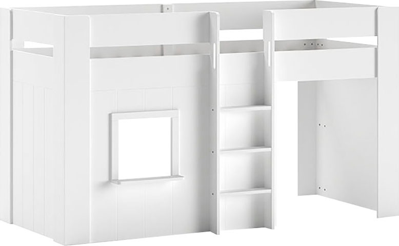 Vipack Hochbett "Reno, ein tolles Hüttenbett mit hoher Standfestigkeit, wei günstig online kaufen
