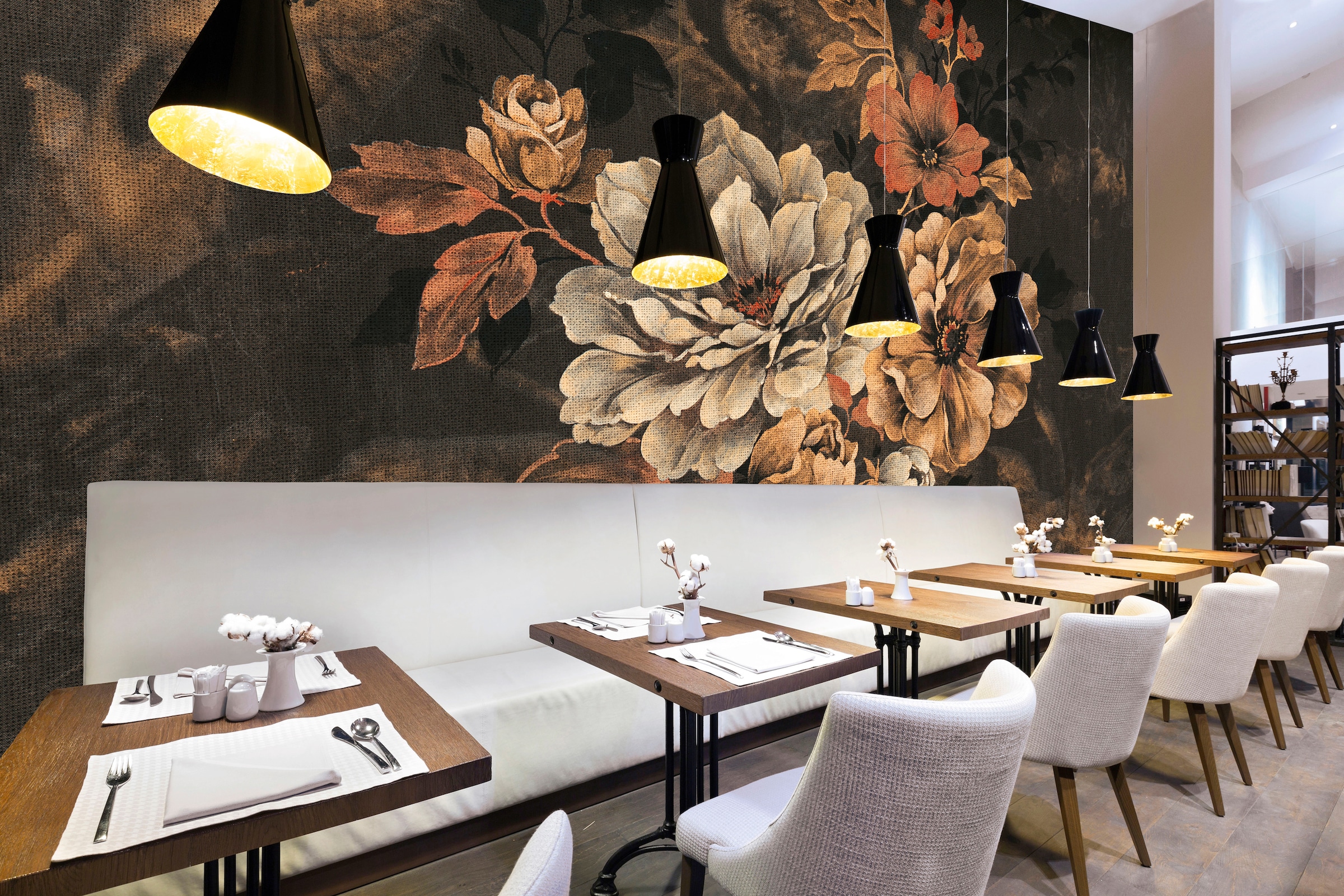 Architects Paper Fototapete »Atelier 47 Flowers Artwork 2«, floral, Fototapete Blumen Vintage Flowers
