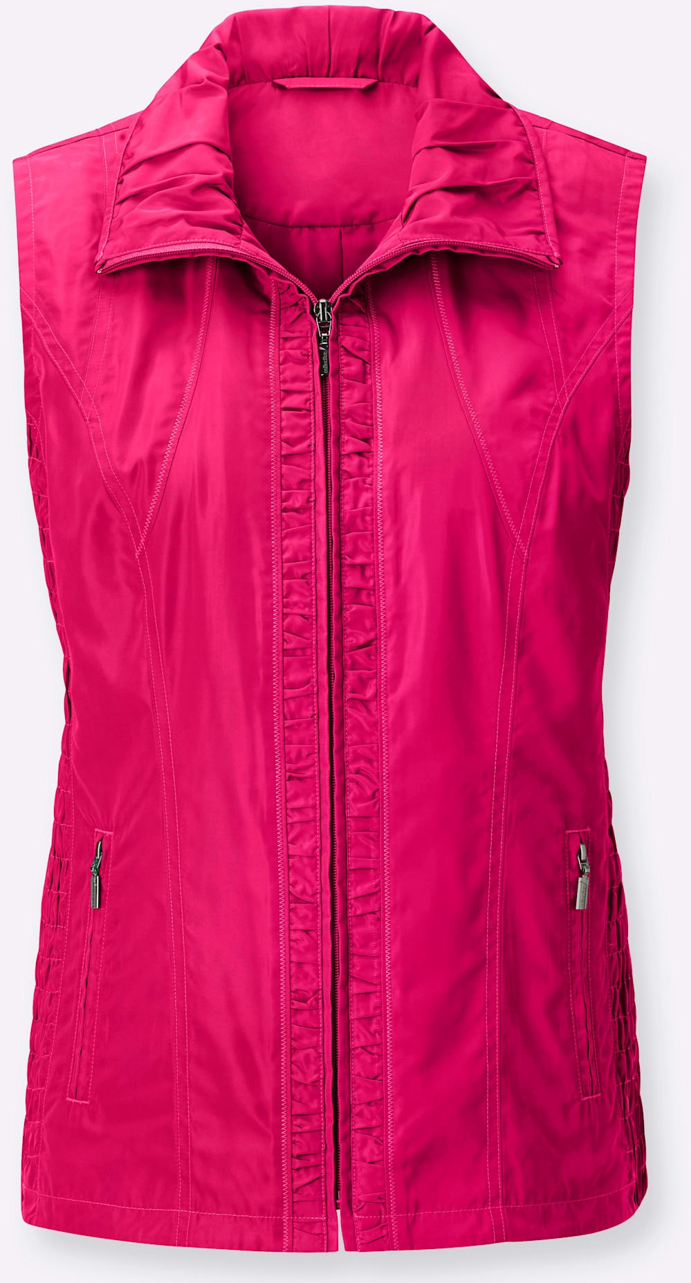 Kurzweste CASUAL LOOKS, Damen, Gr. 52, pink, 100% Polyester, unifarben, Westen 3