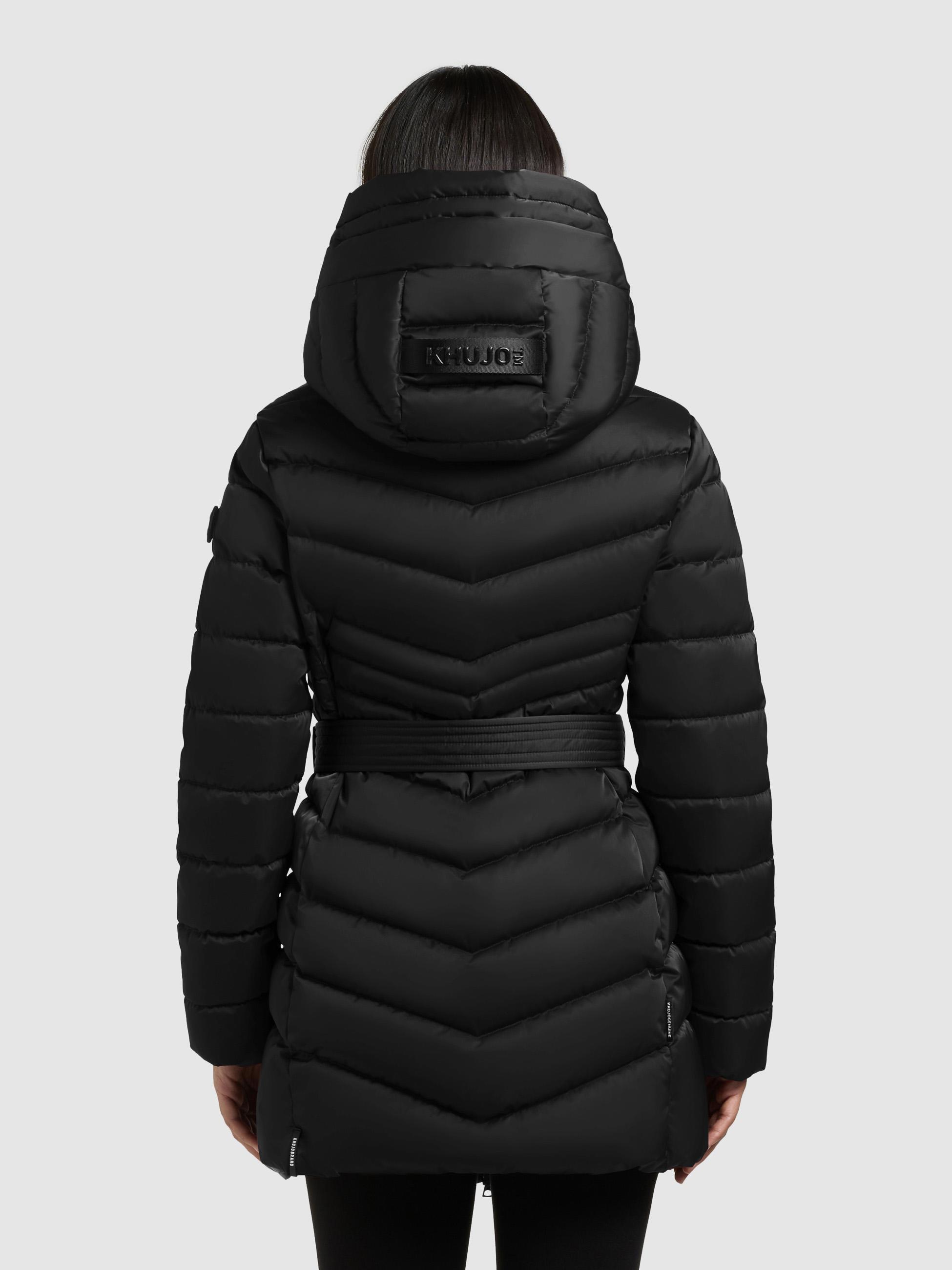 Thumbnail - khujo Kurzmantel "Kina" Gesteppter Damen Mantel mit abnehmbarem Taillengürtel