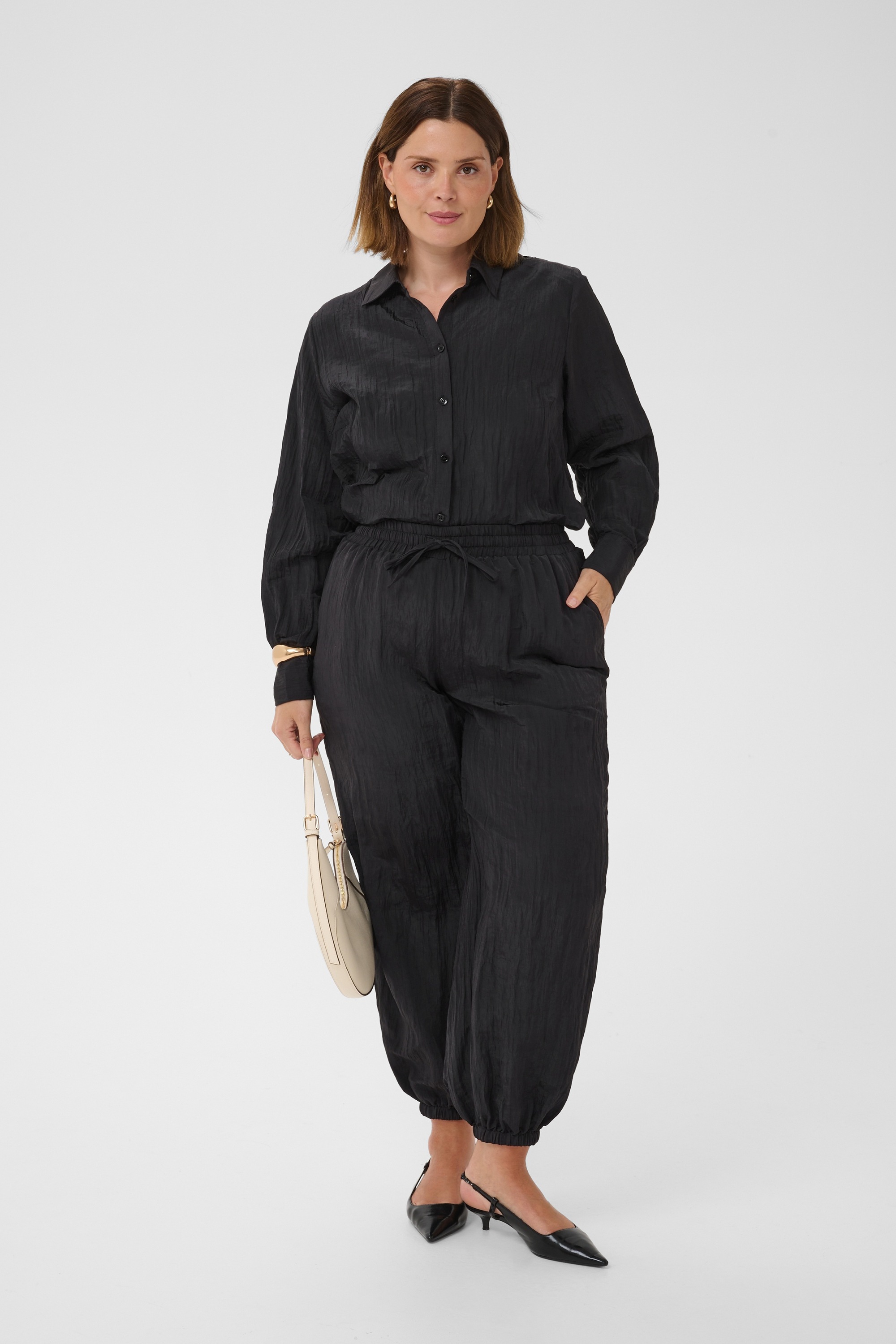 KAFFE Curve Stoffhose »Damen Casual Hose KCdabbie«
