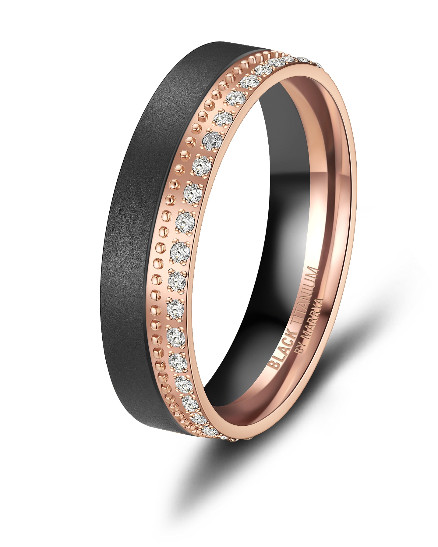 Marrya Partnerring »BLACK TITANIUM by MARRYA«