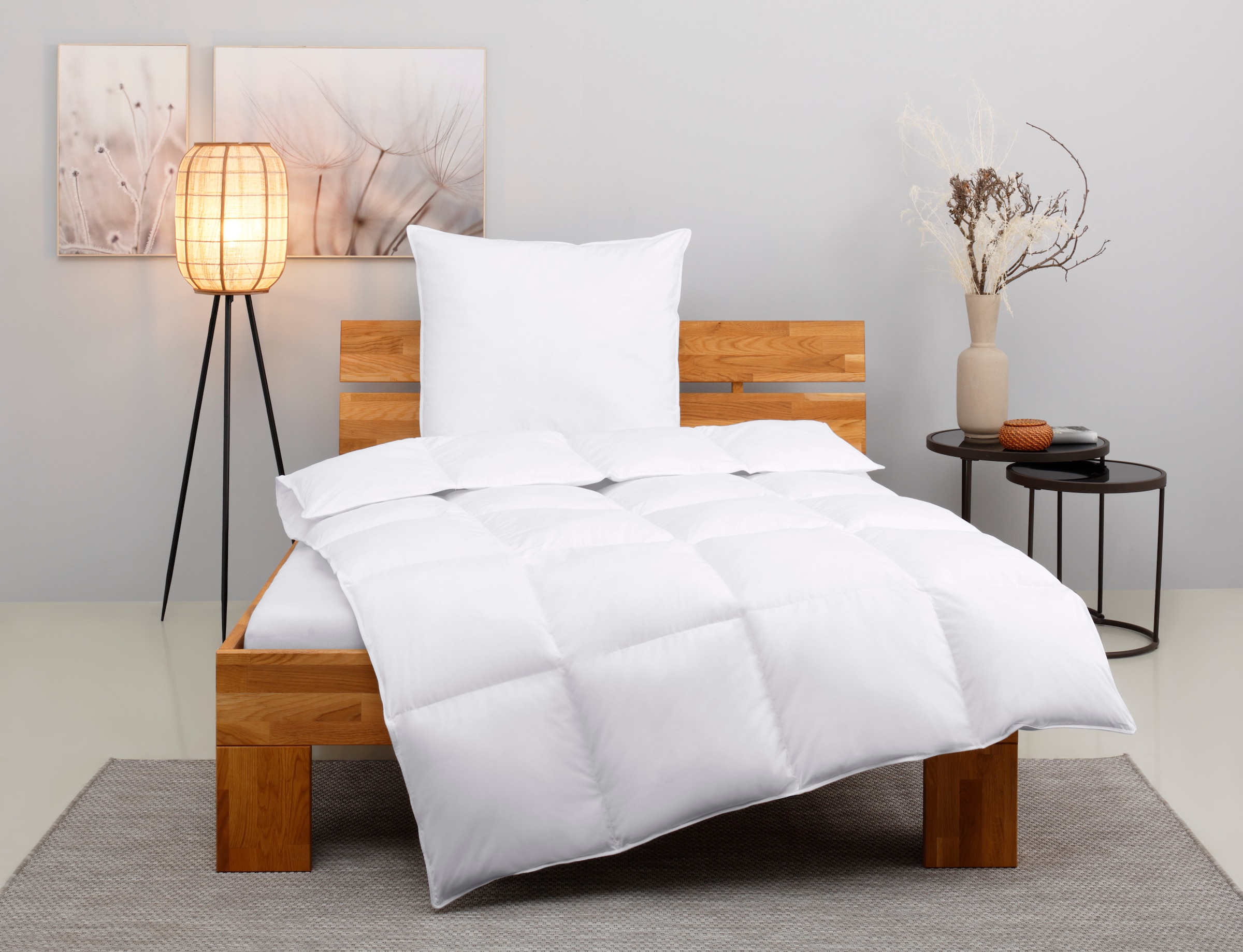 Home affaire Kunstfaserbettdecke + Kopfkissen "Taylore Set: 1 Bettdecke 135 günstig online kaufen