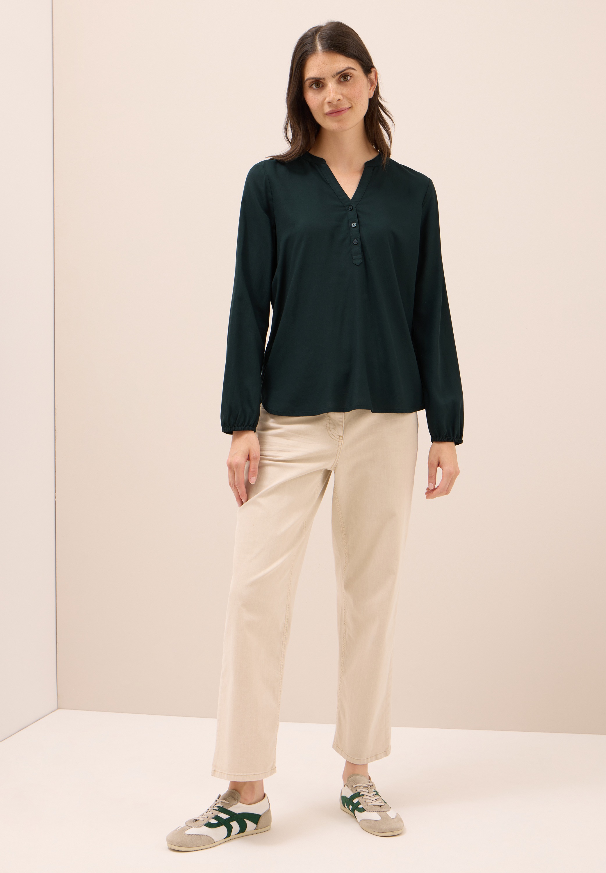 Thumbnail - Cecil Langarmbluse aus softer Viskose