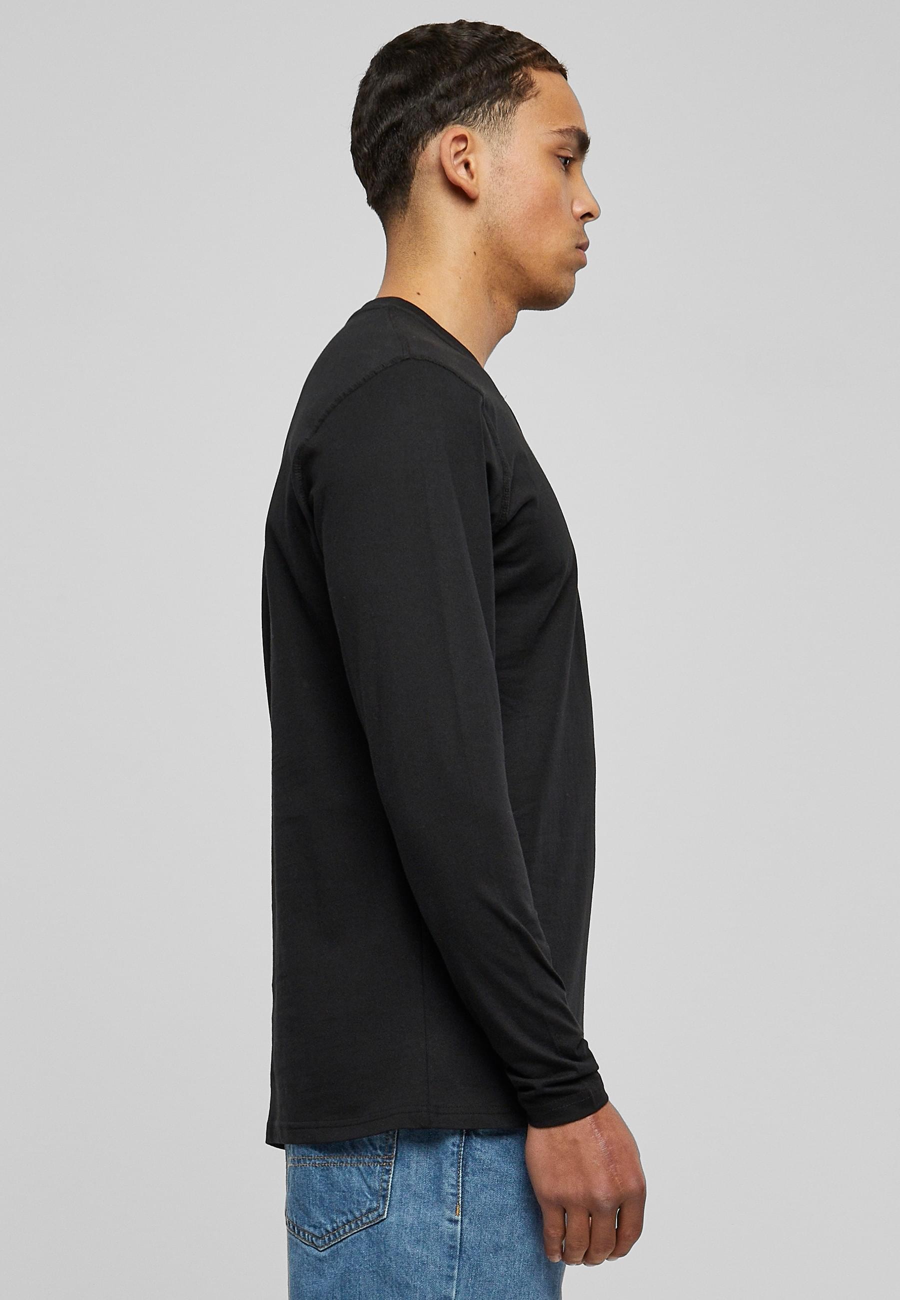 URBAN CLASSICS T-Shirt »Urban Classics Herren Basic Henley L/S Tee«