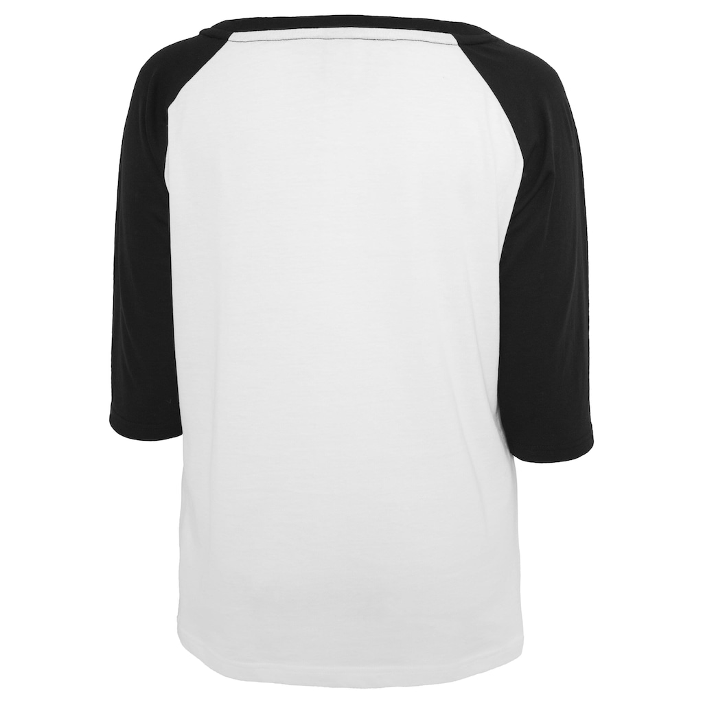 URBAN CLASSICS Kurzarmshirt »Damen Ladies 3/4 Contrast Raglan Tee«, (1 tlg.)