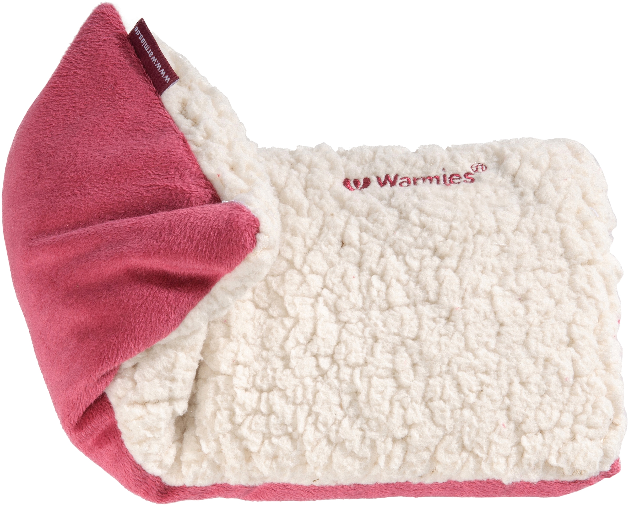 Warmies® Wärmekissen »Hot-Pak® Sherpa beige/rot«, mit Lavendelduft