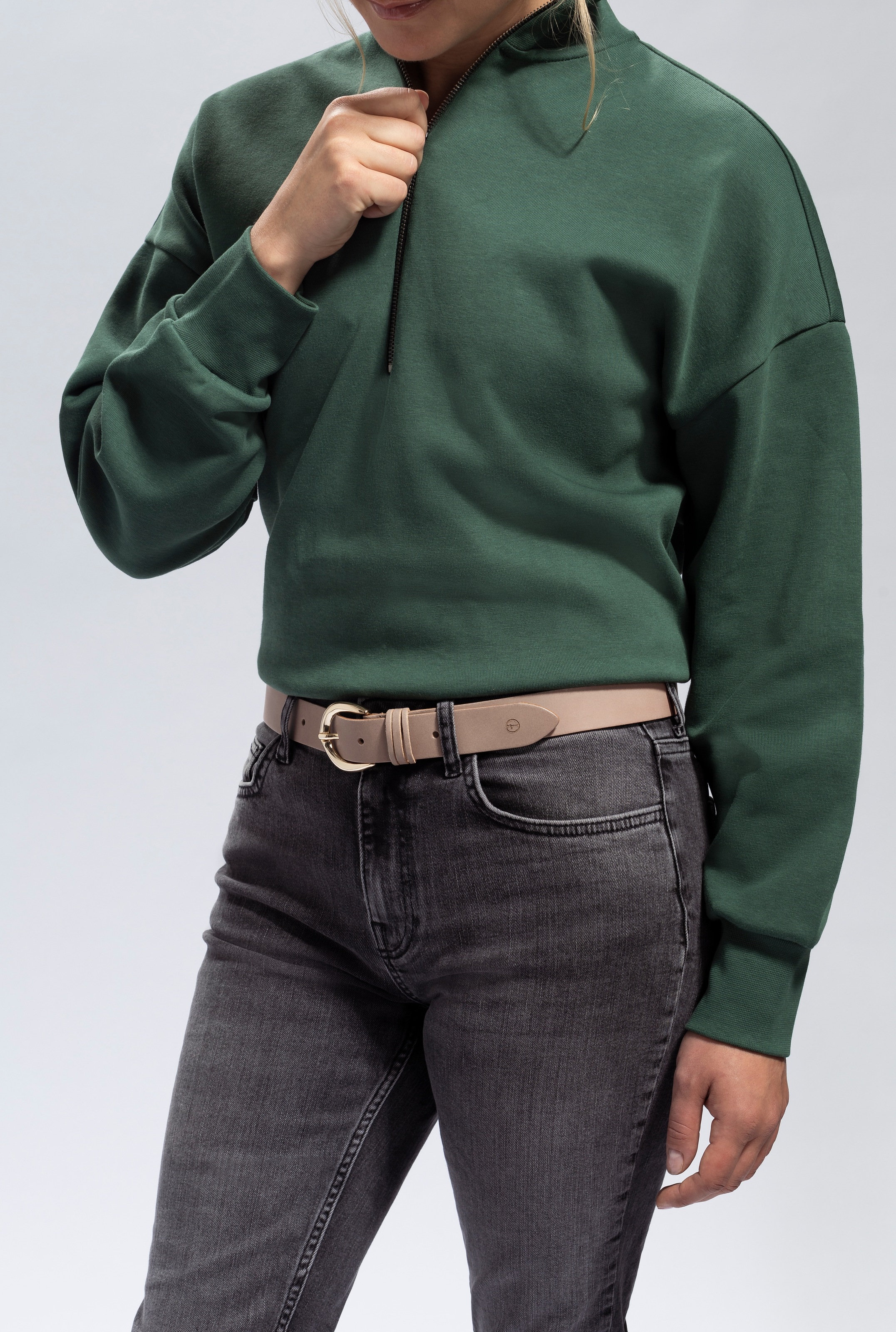 Tamaris Ledergürtel 3cm breit, schlichte Dornschnalle in Gold, dezentes Mar günstig online kaufen