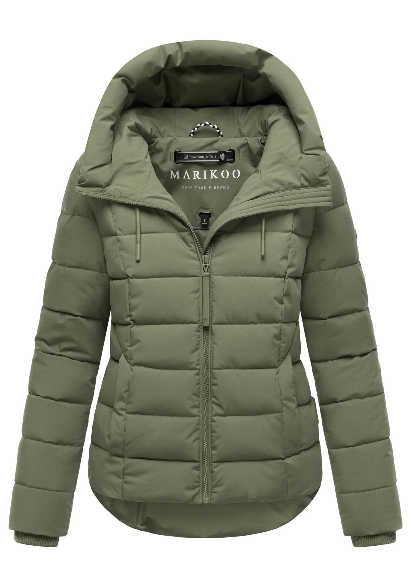 Marikoo Winterjacke »Tayenaa«, mit schmaler Steppung und extra hohem Kragen