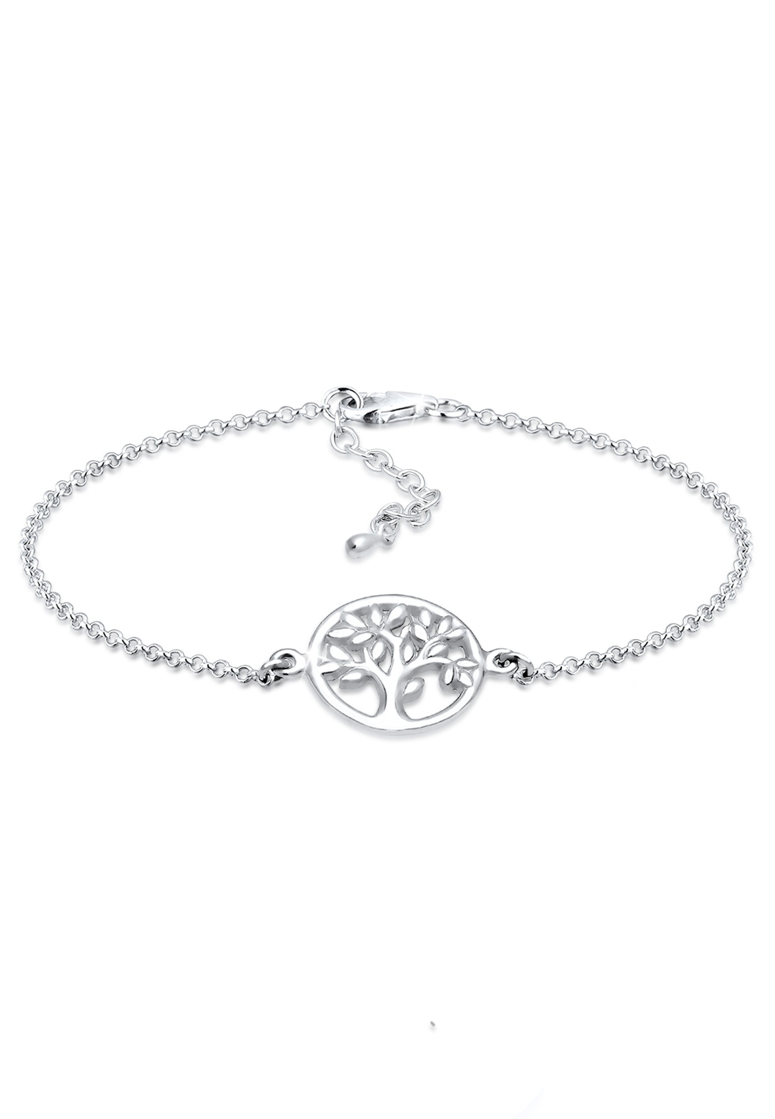 »Lebensbaum 925 BAUR Sterling Armband Kreis Blatt Floral | online bestellen Elli Silber«