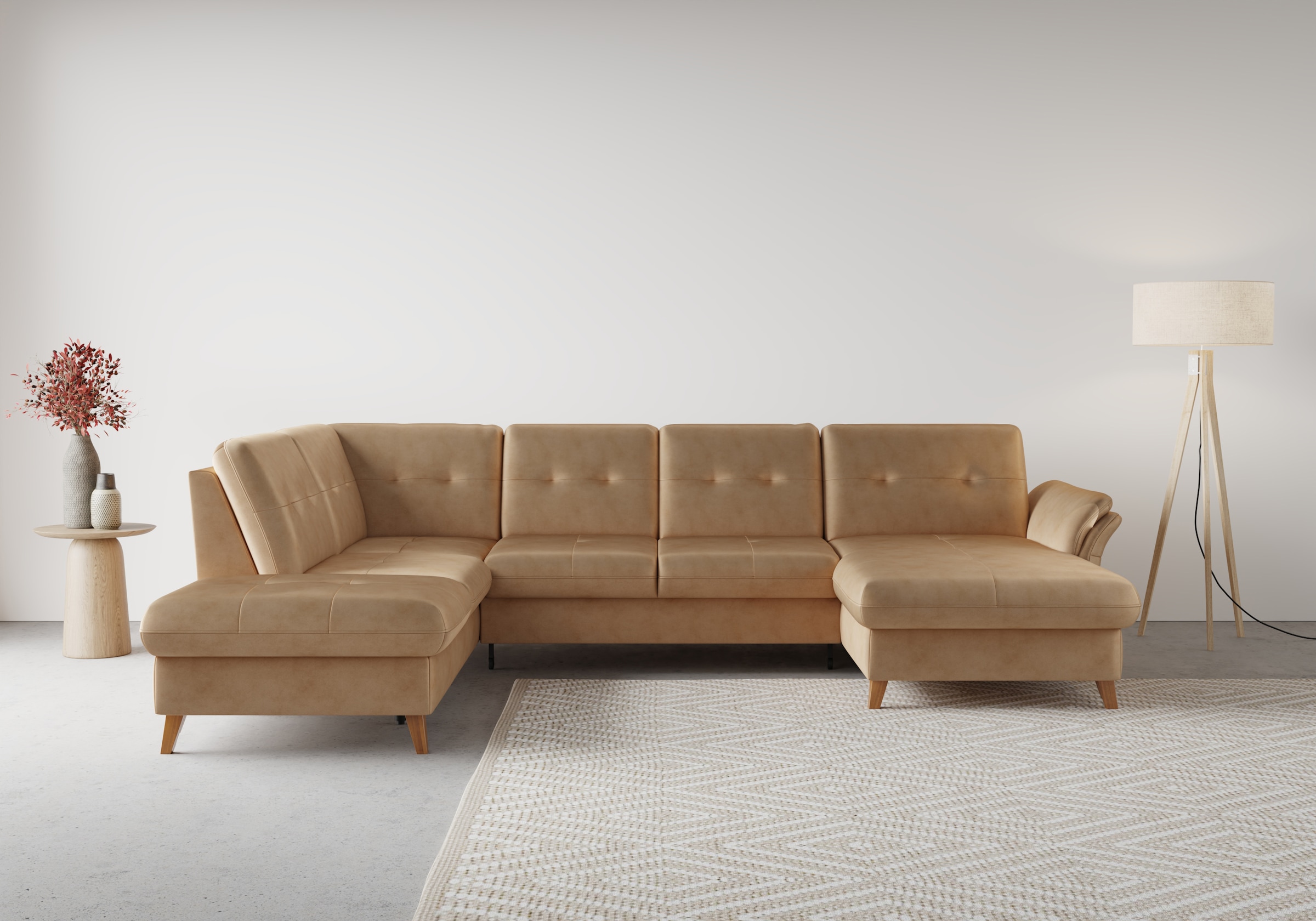 sit&more Wohnlandschaft "Göteborg" inkl. Sitztiefenverstellung, wahlweise mit Bettfunktion & Bettkasten